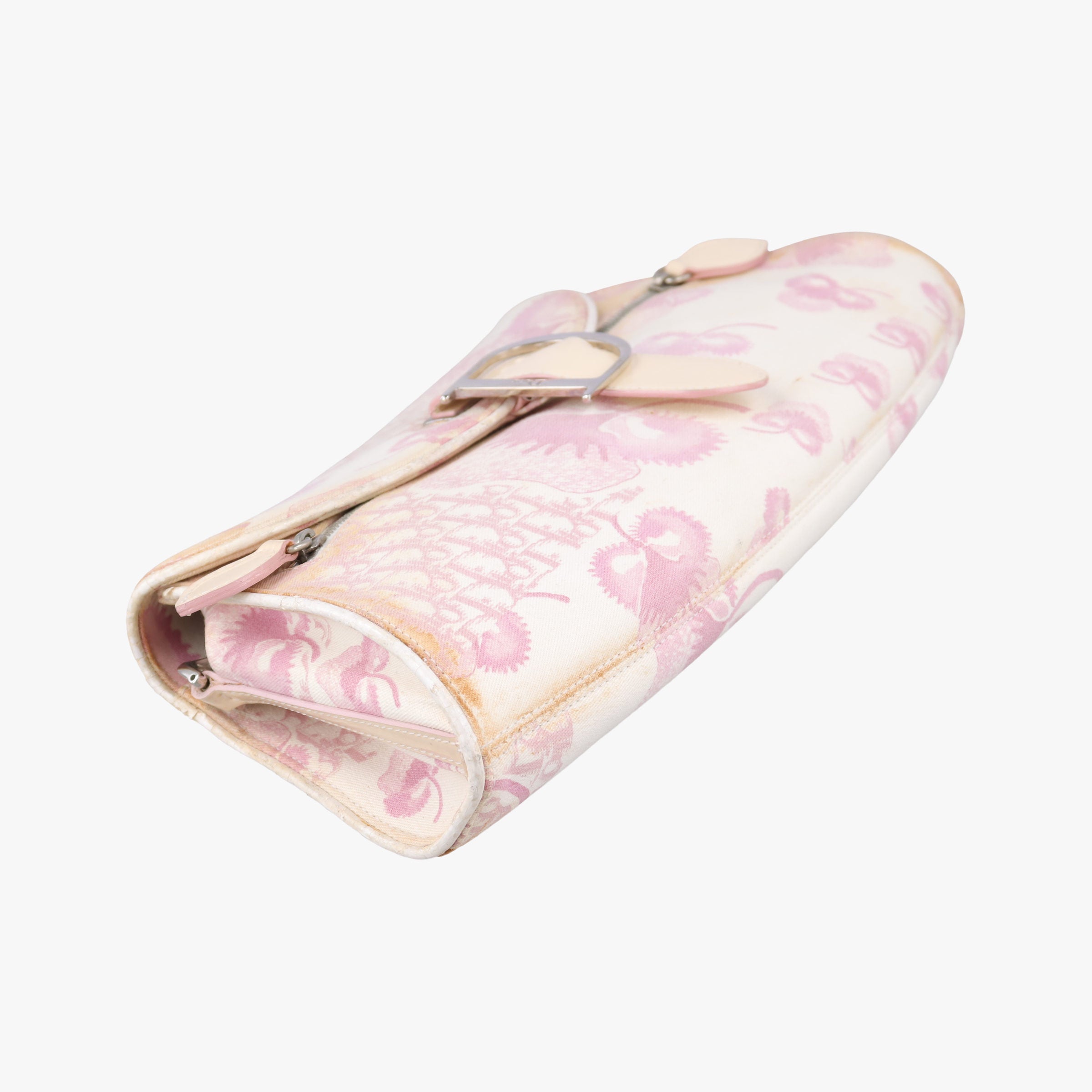 Cherry Blossom Flower Baguette White×Multicolour canvas BO P 1014チェリー ブロッサム フラワー バゲット ホワイト×マルチカラー キャンバス BO P 1014