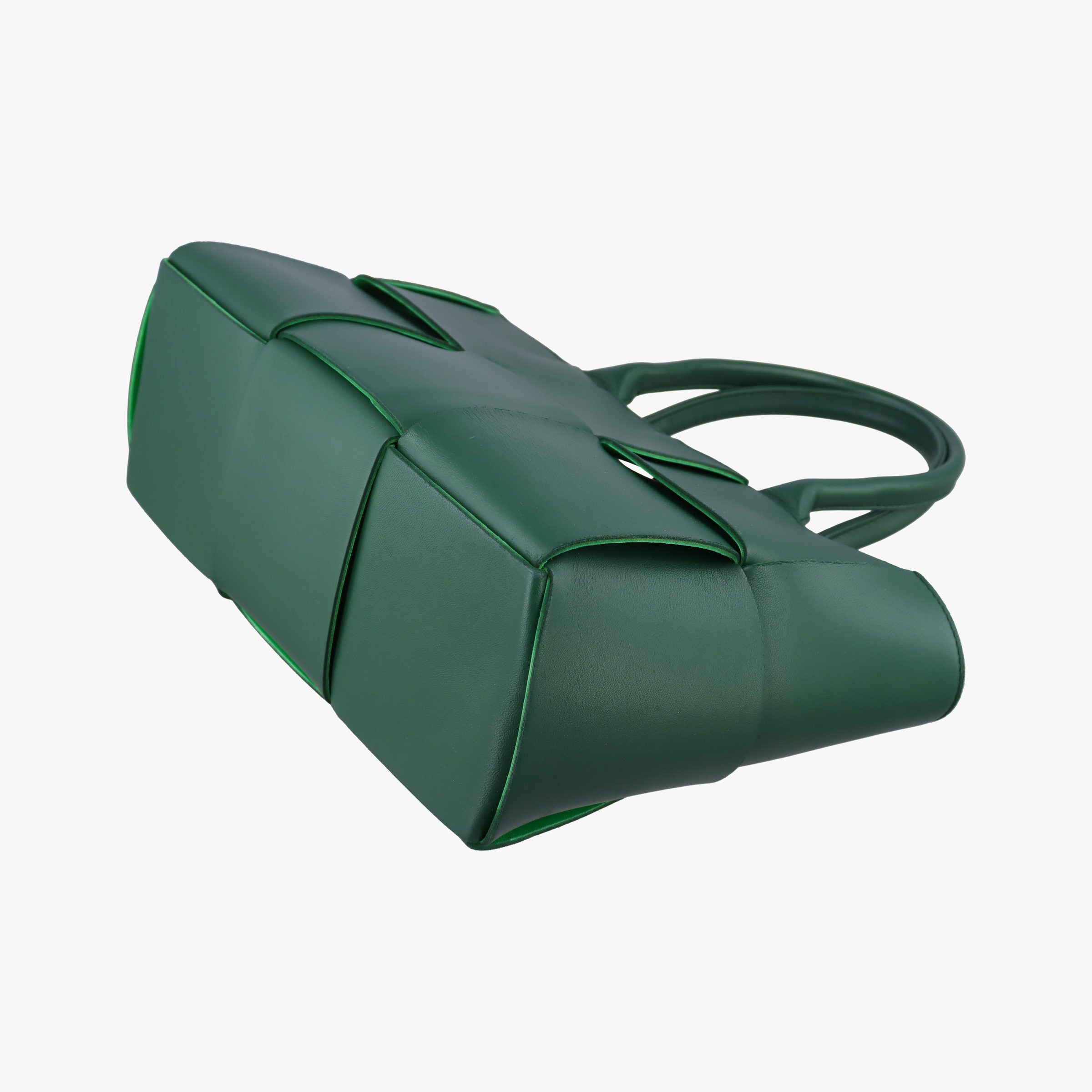 THE ARCO Tote Green lambskin B09319876Wミディアム ザ アルコ トート グリーン ラムスキン B09319876W