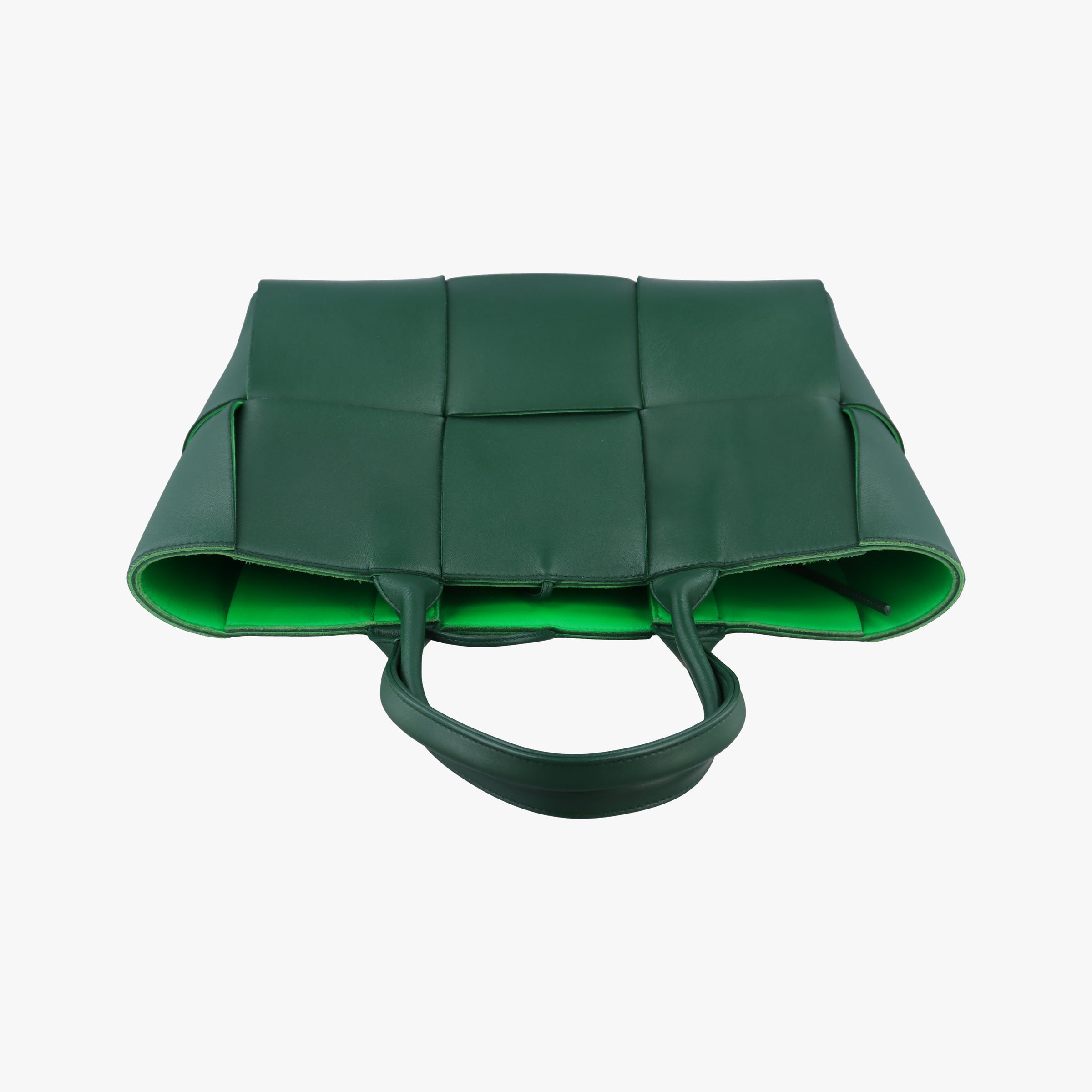 THE ARCO Tote Green lambskin B09319876Wミディアム ザ アルコ トート グリーン ラムスキン B09319876W
