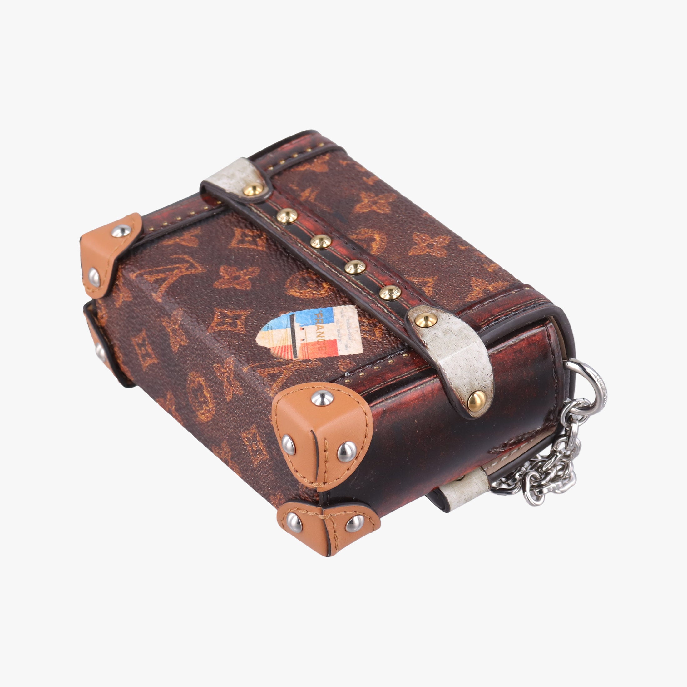 Essential Trunk brown×multi Monogram Canvas áVernis M63779 GI2158エッセンシャル トランク チャーム モノグラム/ブラウン×マルチ モノグラムキャンバス×ヴェルニ M63779 GI2158