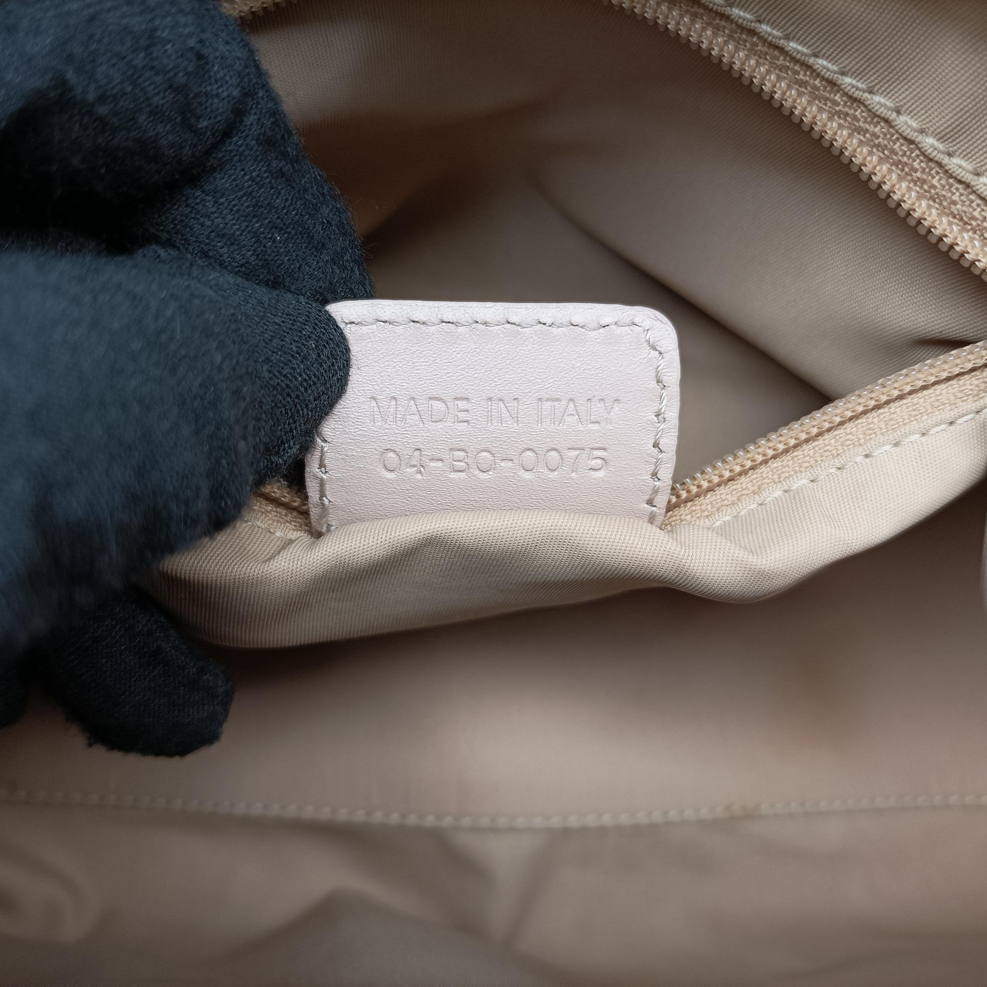 Romantic Trotter Beige x White PVC coated canvas x velour 04-BO-0075ロマンティックトロッター ベージュ×ホワイト PVCコーティングキャンバスxベロア 04-BO-0075