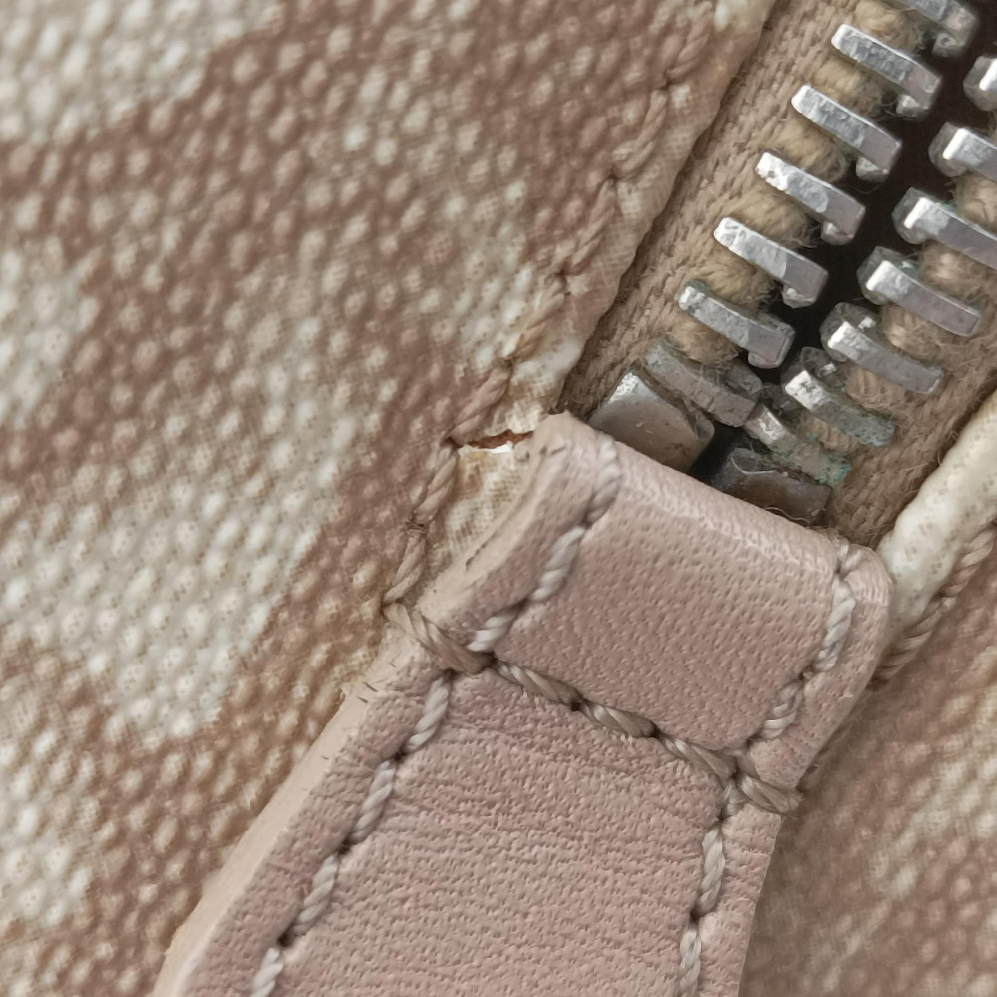 Romantic Trotter Beige x White PVC coated canvas x velour 04-BO-0075ロマンティックトロッター ベージュ×ホワイト PVCコーティングキャンバスxベロア 04-BO-0075