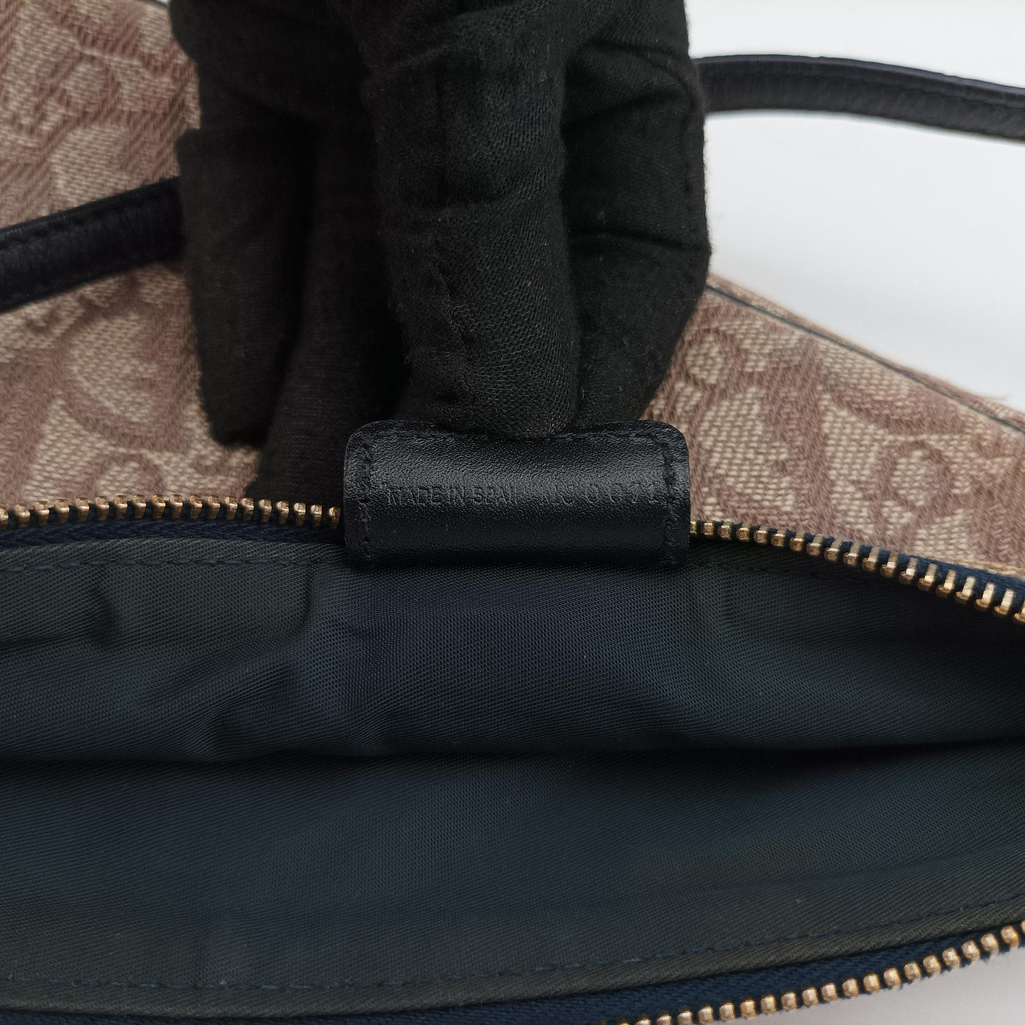 Saddle Navy × Beige Pink Jacquard MC 0071サドル ネイビー × ベージュピンク ジャガード MC 0071
