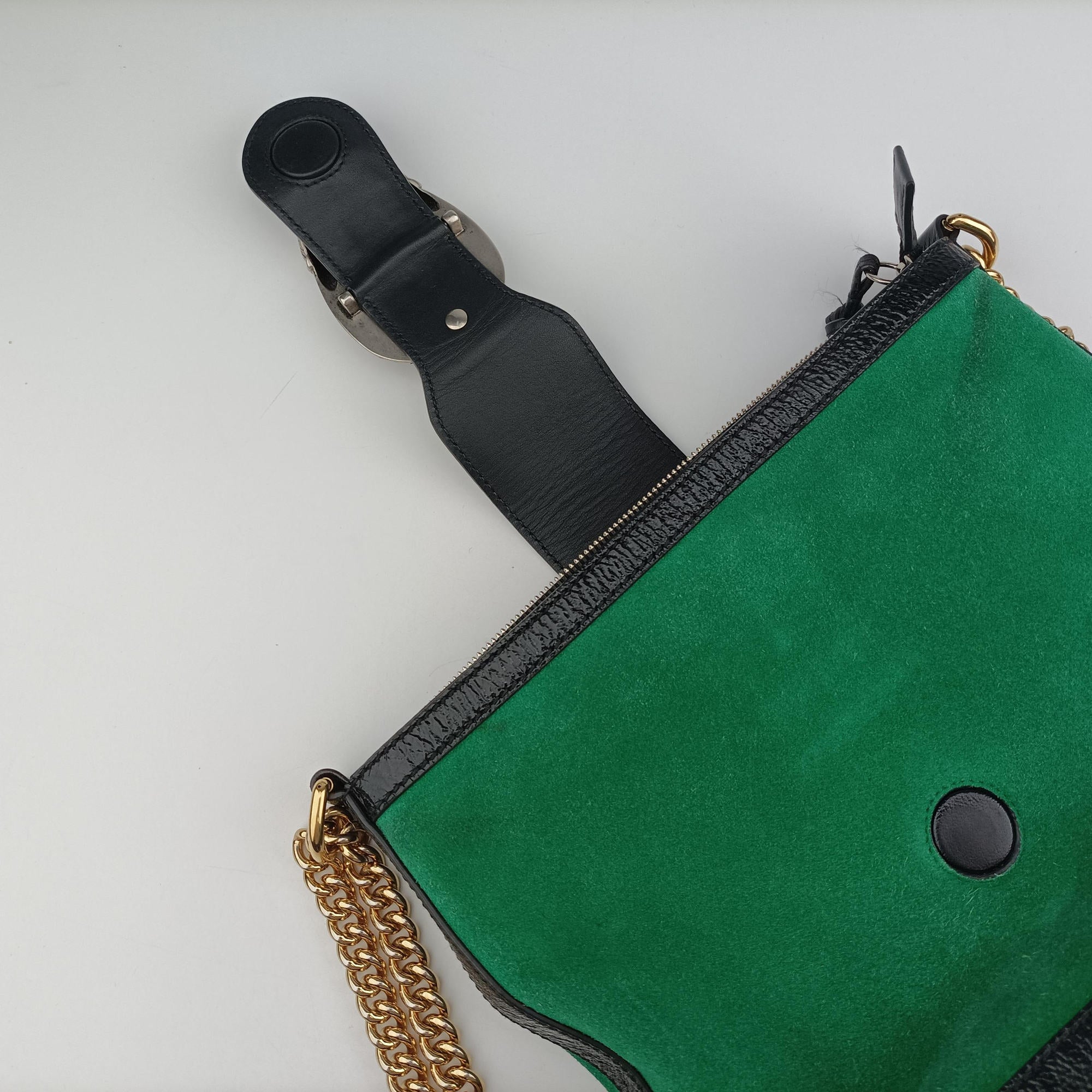 Dionysus Green suede×leather 499622 D023668451ディオニュソス グリーン スエード×レザー 499622 D023668451