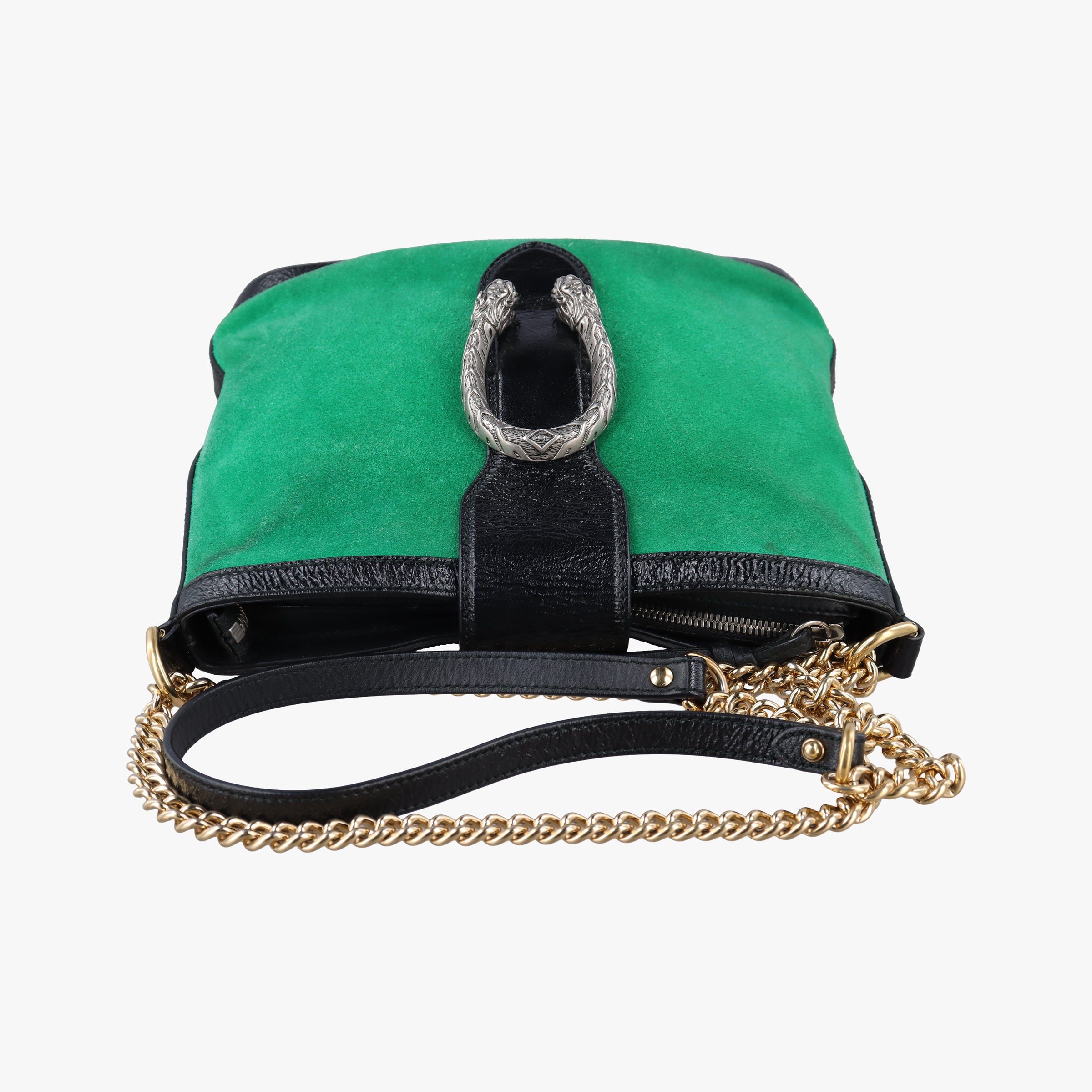 Dionysus Green suede×leather 499622 D023668451ディオニュソス グリーン スエード×レザー 499622 D023668451