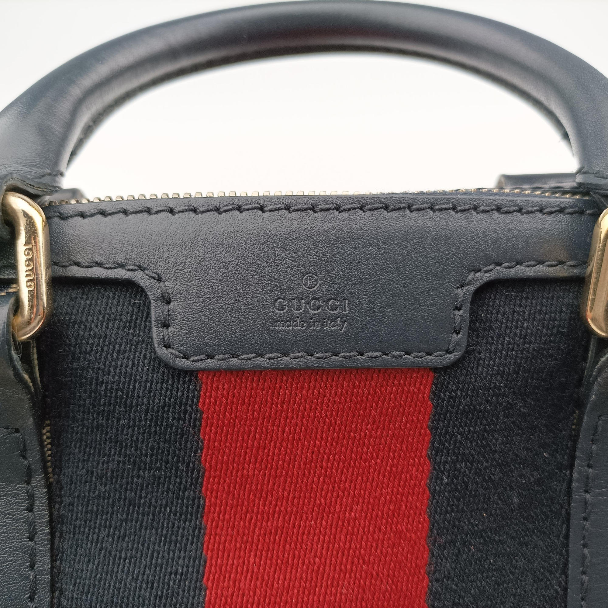 Sherry Line navy×red×beige Canvas×Leather 269876 E011525248シェリーライン ネイビー×レッド×ベージュ キャンバス×レザー 269876 E011525248
