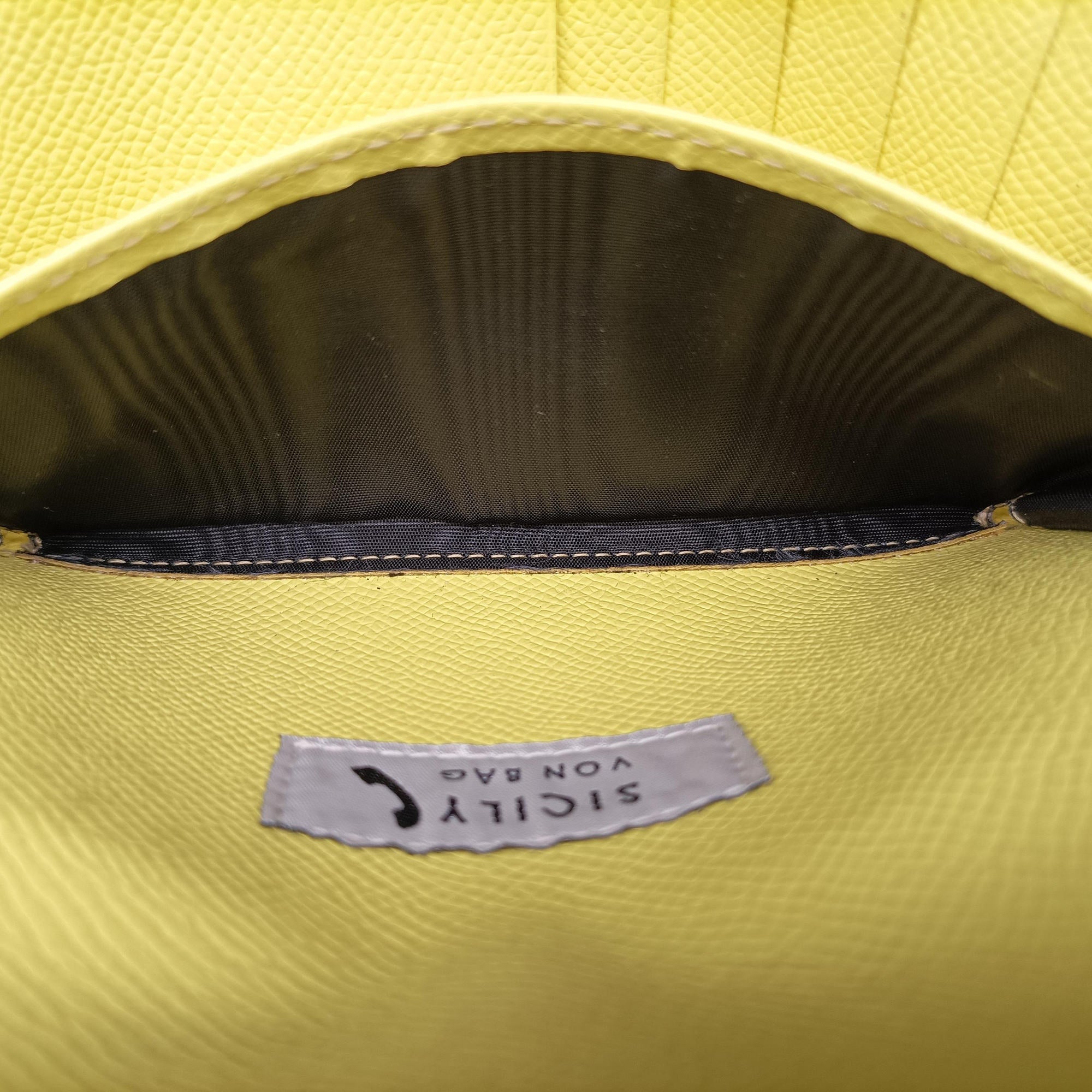 SICILY Yellow Leather シシリー イエロー レザー