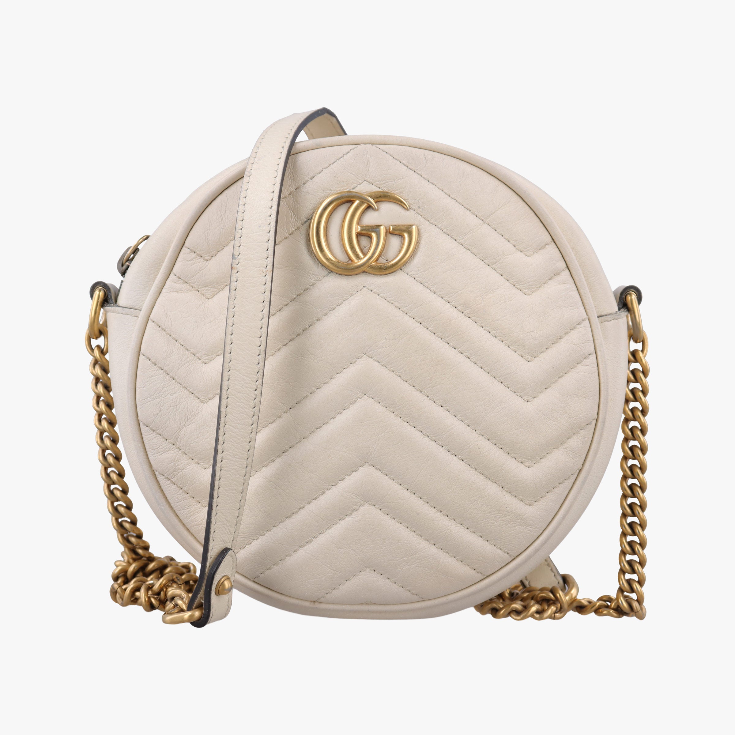 GG Marmont White Leather 550154 I028986714GGマーモント ホワイト レザー 550154 I028986714