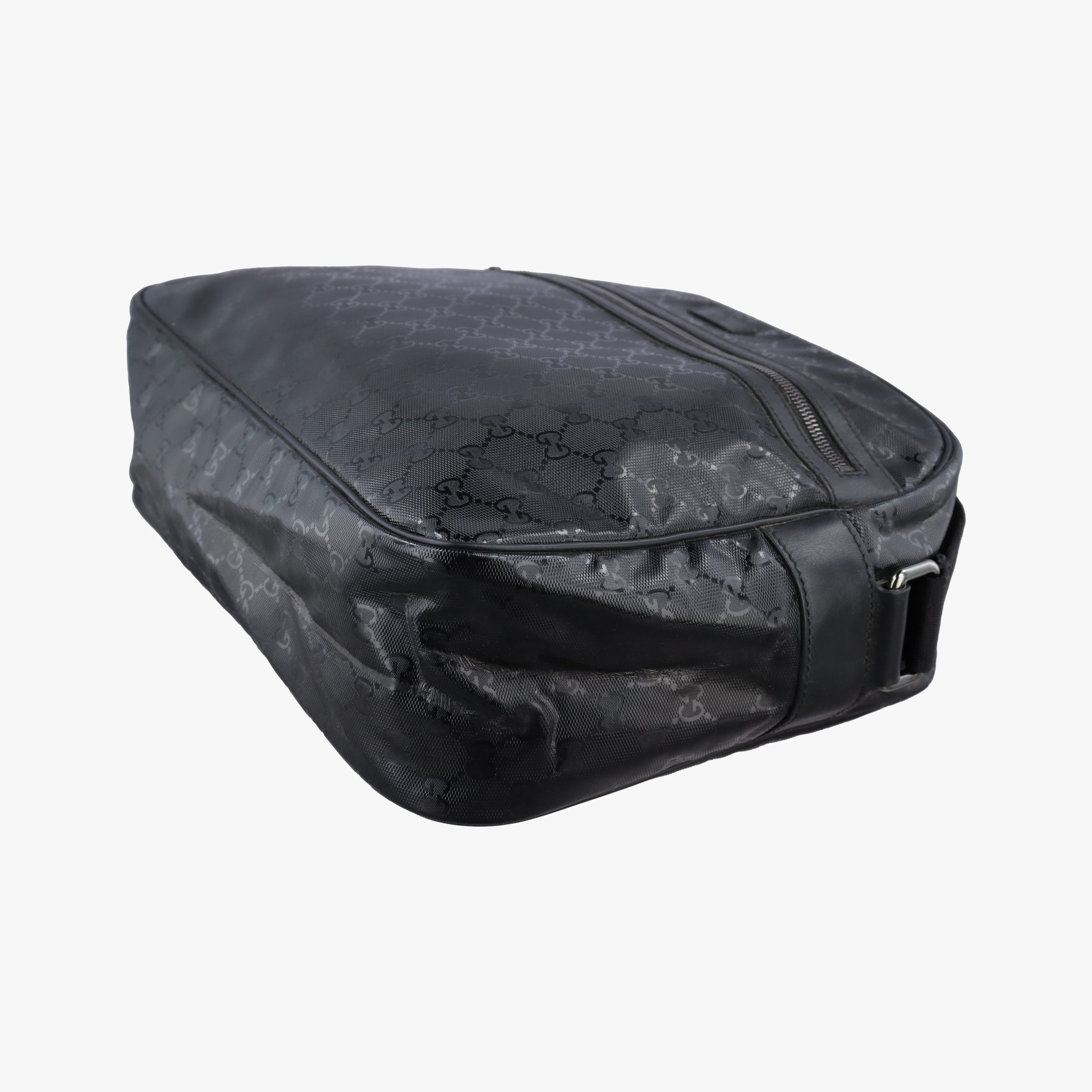 GG Imprime Messenger Black PVC coated canvas 211107 A6309817GGインプリメ メッセンジャー ブラック PVCコーティングキャンバス 211107 A6309817