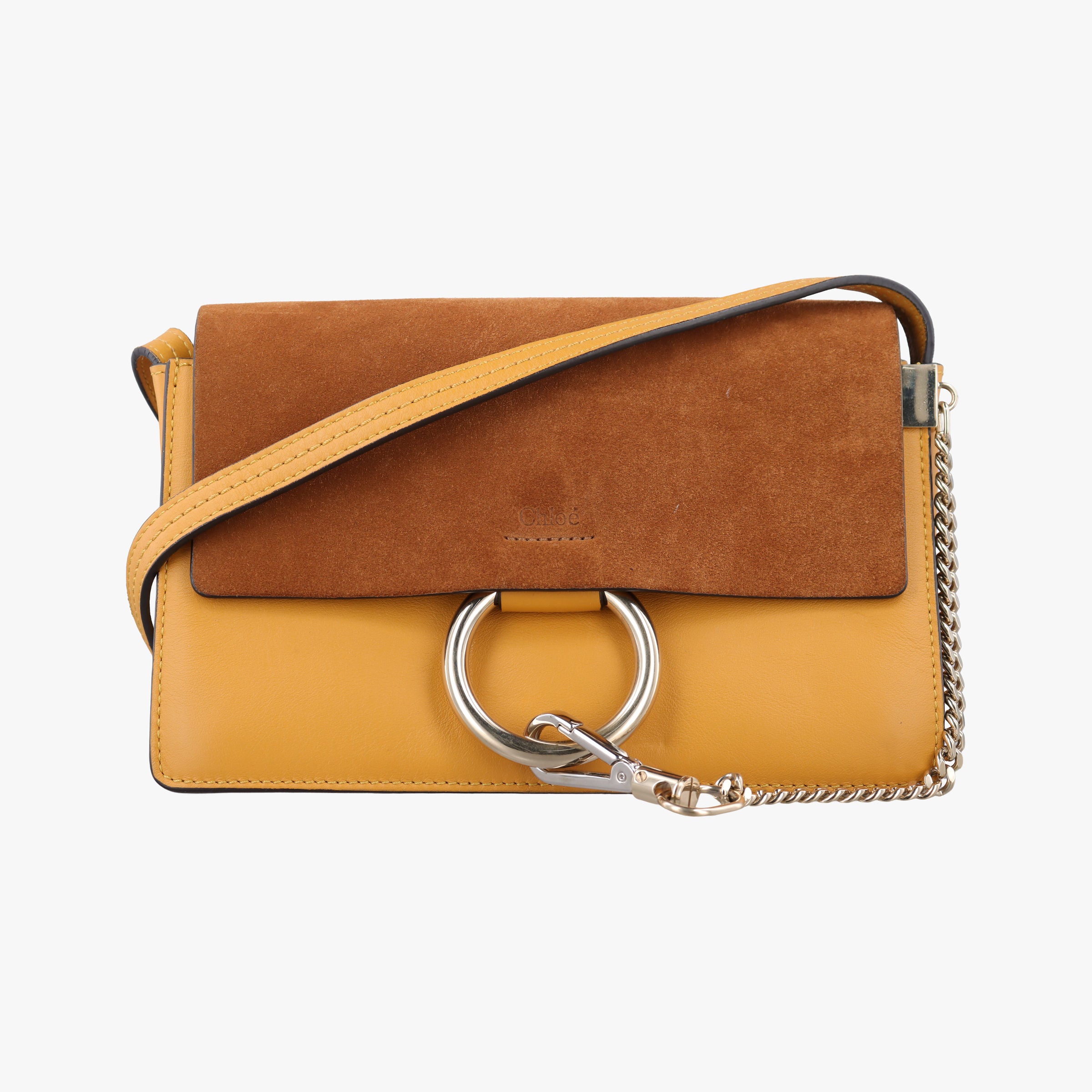 FAYE Brown × Yellow Suede × leather 02-16-99-65フェイ ブラウン × イエロー スエード×レザー 02-16-99-65