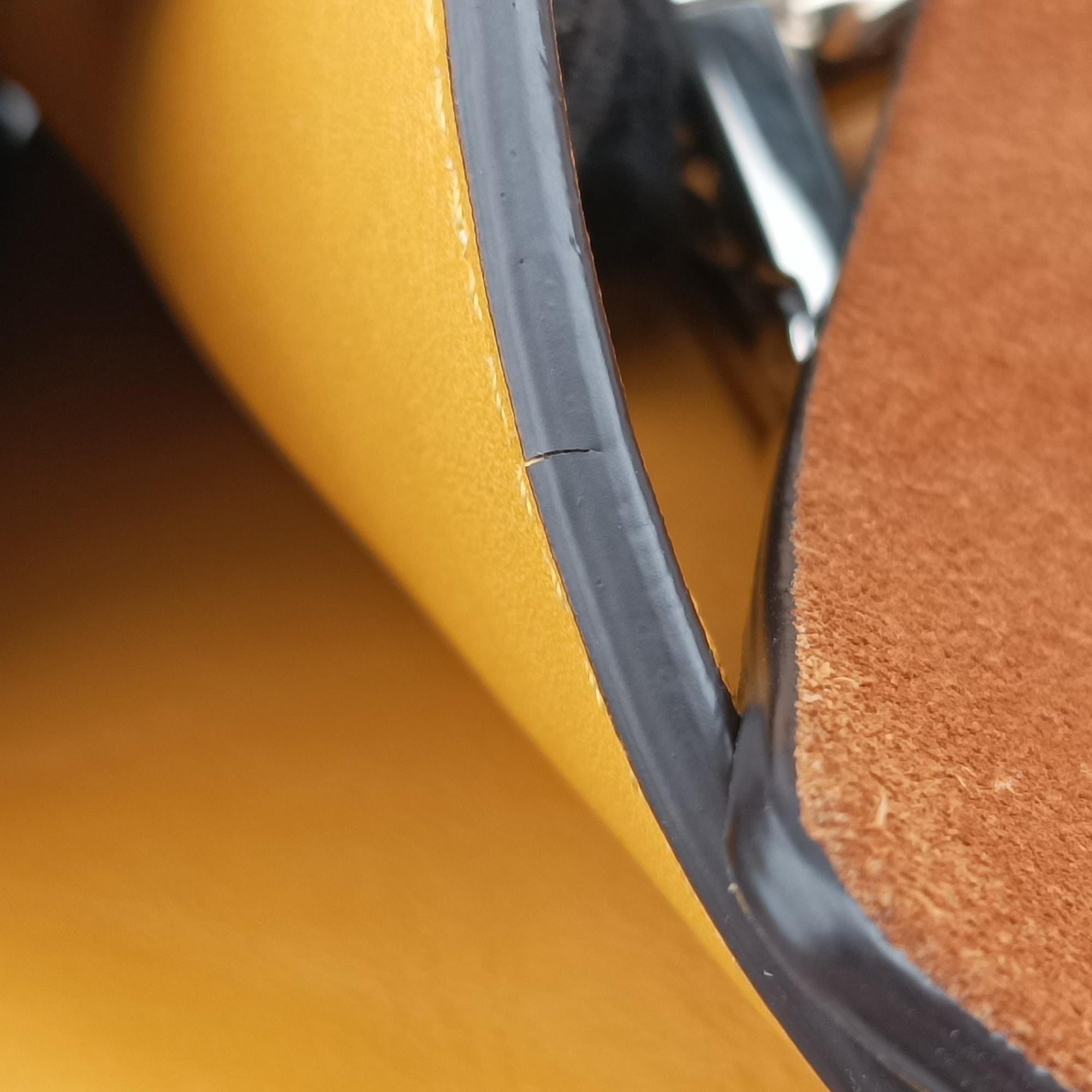 FAYE Brown × Yellow Suede × leather 02-16-99-65フェイ ブラウン × イエロー スエード×レザー 02-16-99-65