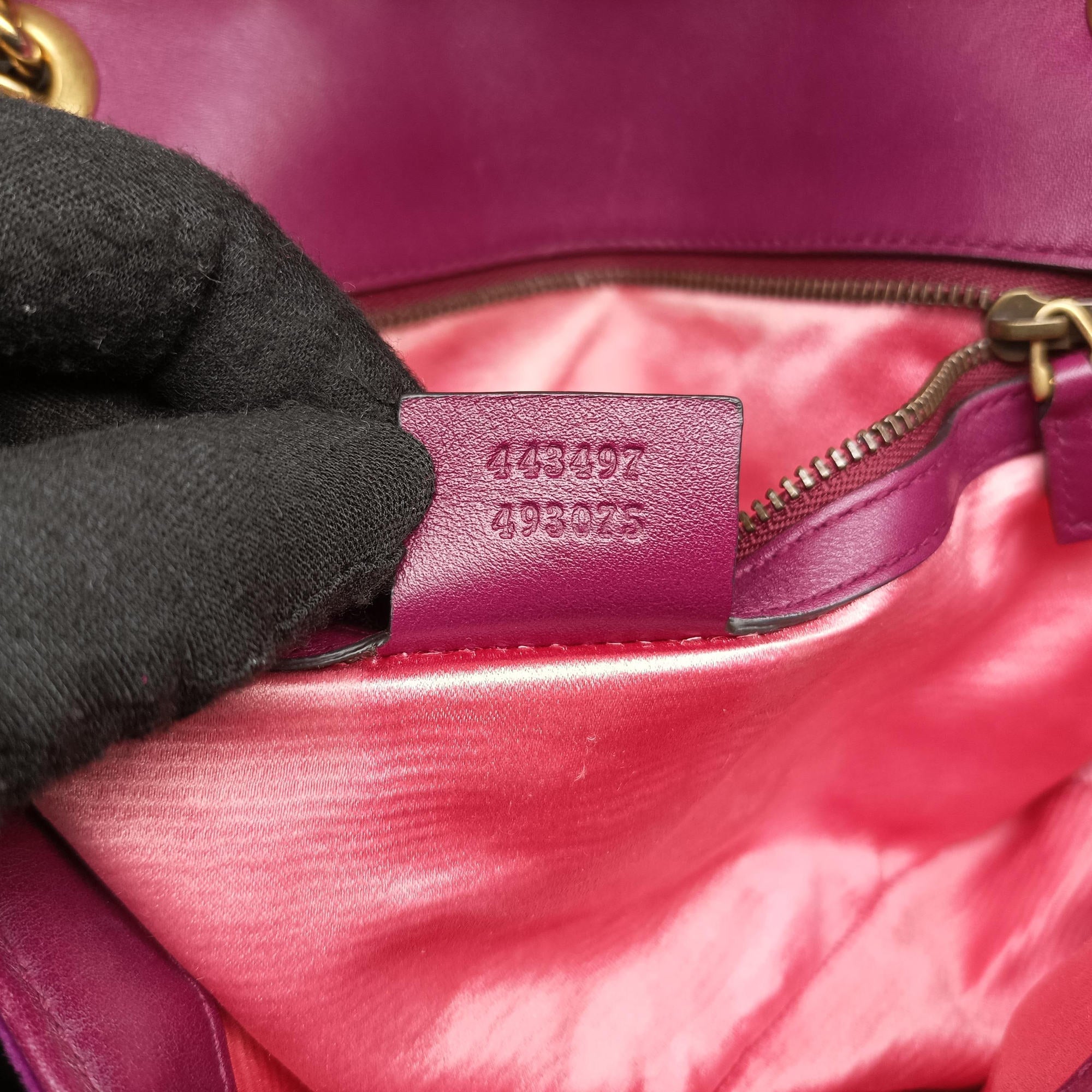 GG Marmont Purple velour 443497 A022347780GGマーモント パープル ベロア 443497 A022347780