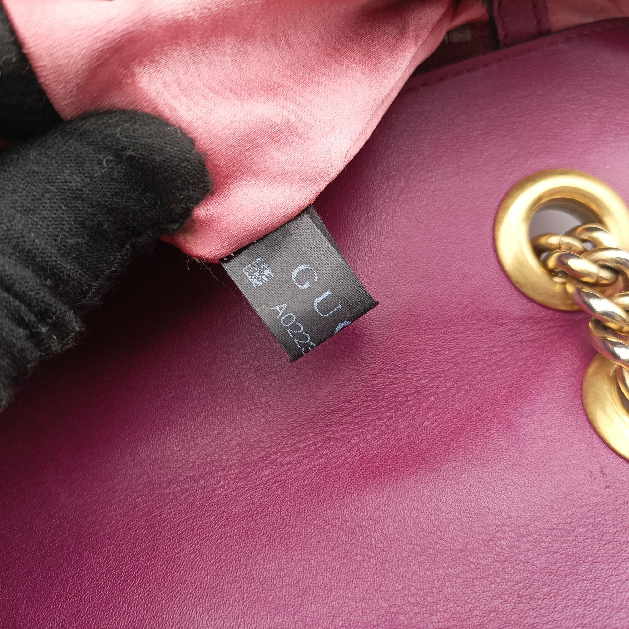 GG Marmont Purple velour 443497 A022347780GGマーモント パープル ベロア 443497 A022347780