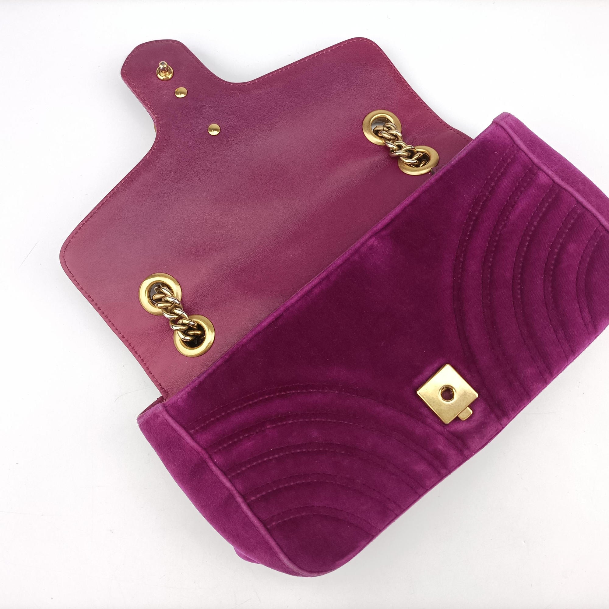 GG Marmont Purple velour 443497 A022347780GGマーモント パープル ベロア 443497 A022347780