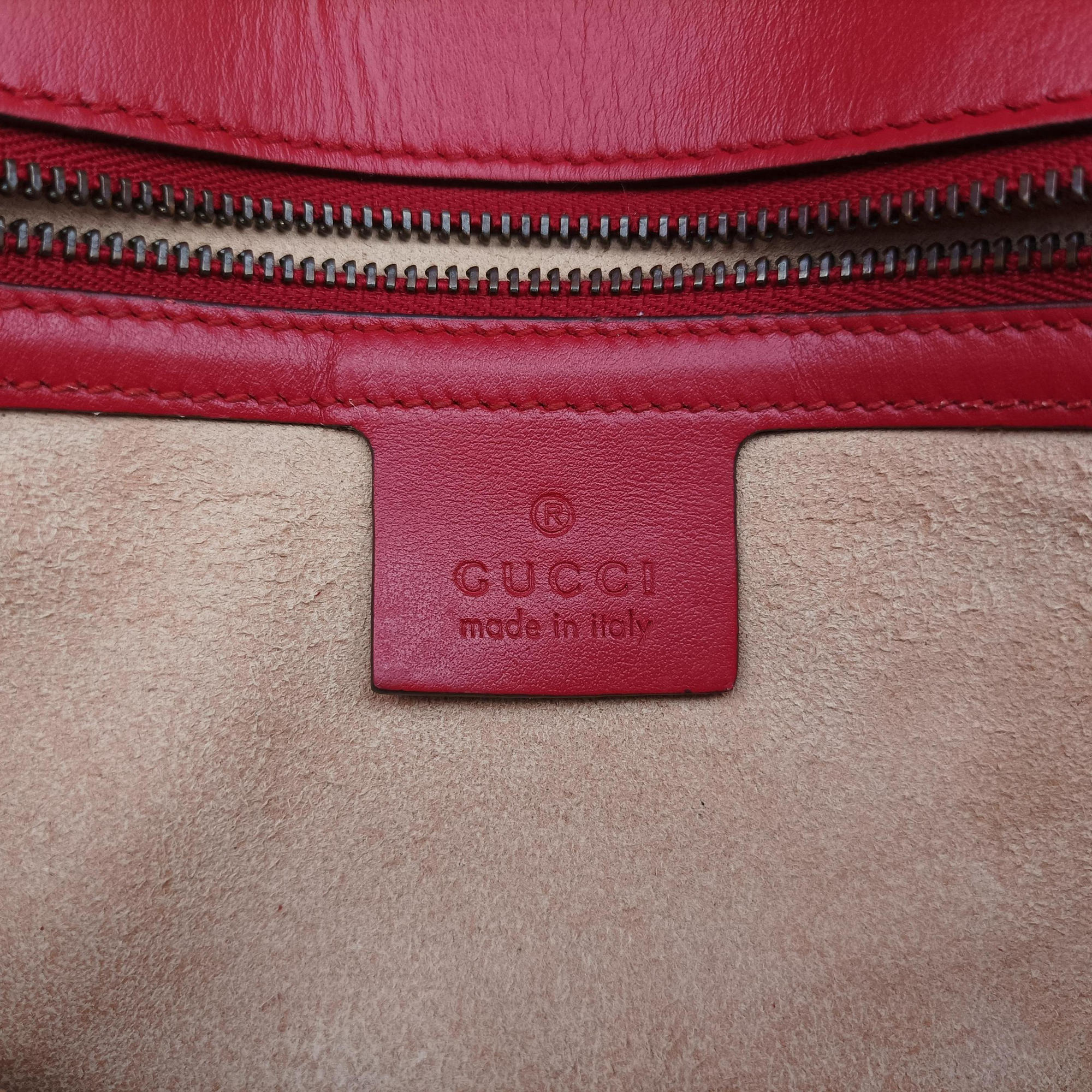 GG Marmont Red Leather 443497 E027508628GGマーモント レッド レザー 443497 E027508628