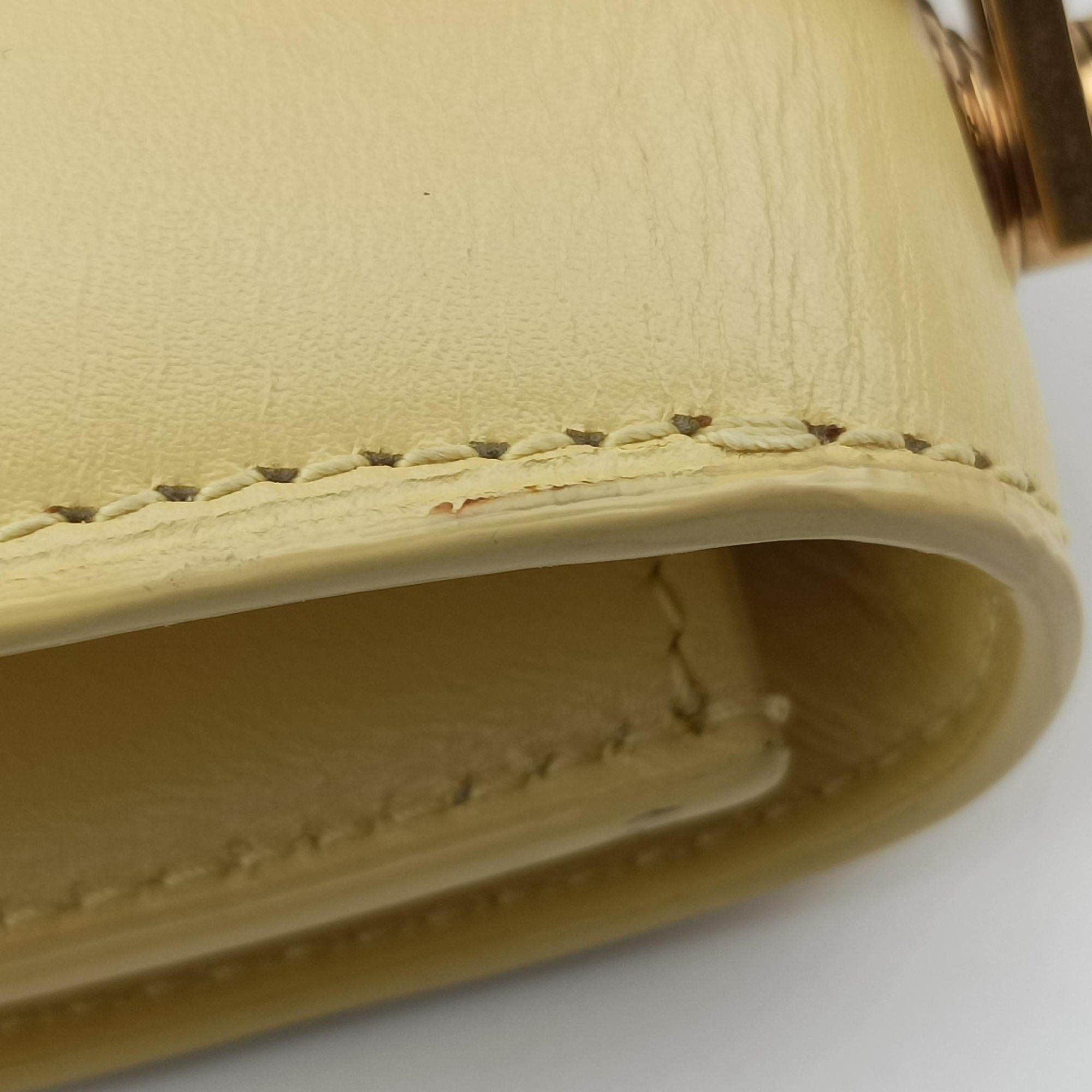 LE Carre TAUPE BOX Yellow Leather GLT633214.0121ル カレ トープボックス イエロー レザー GLT633214.0121