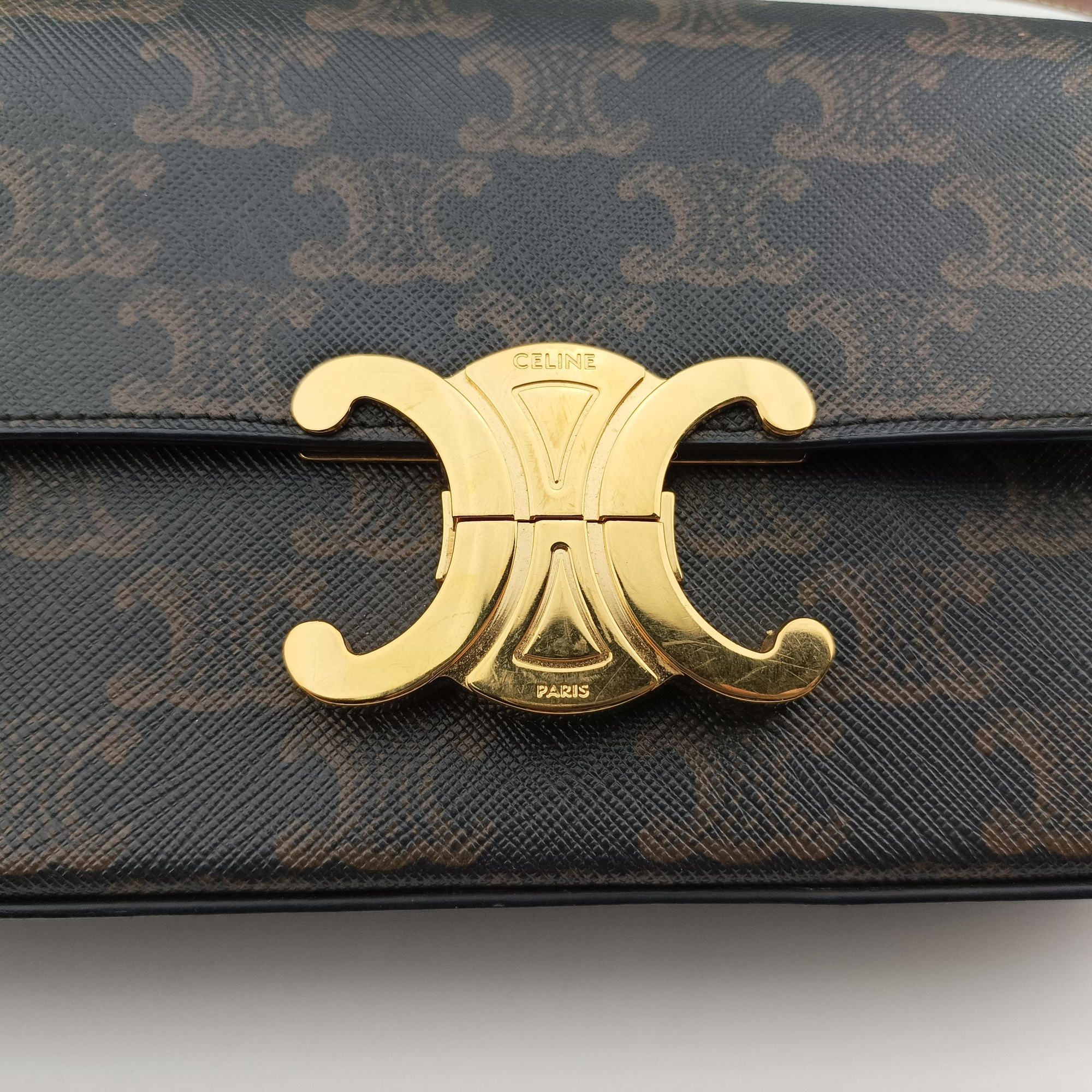 TRIOMPHE Brown PVC coated canvas U-CE-0271トリオンフ ブラウン PVCコーティングキャンバス U-CE-0271
