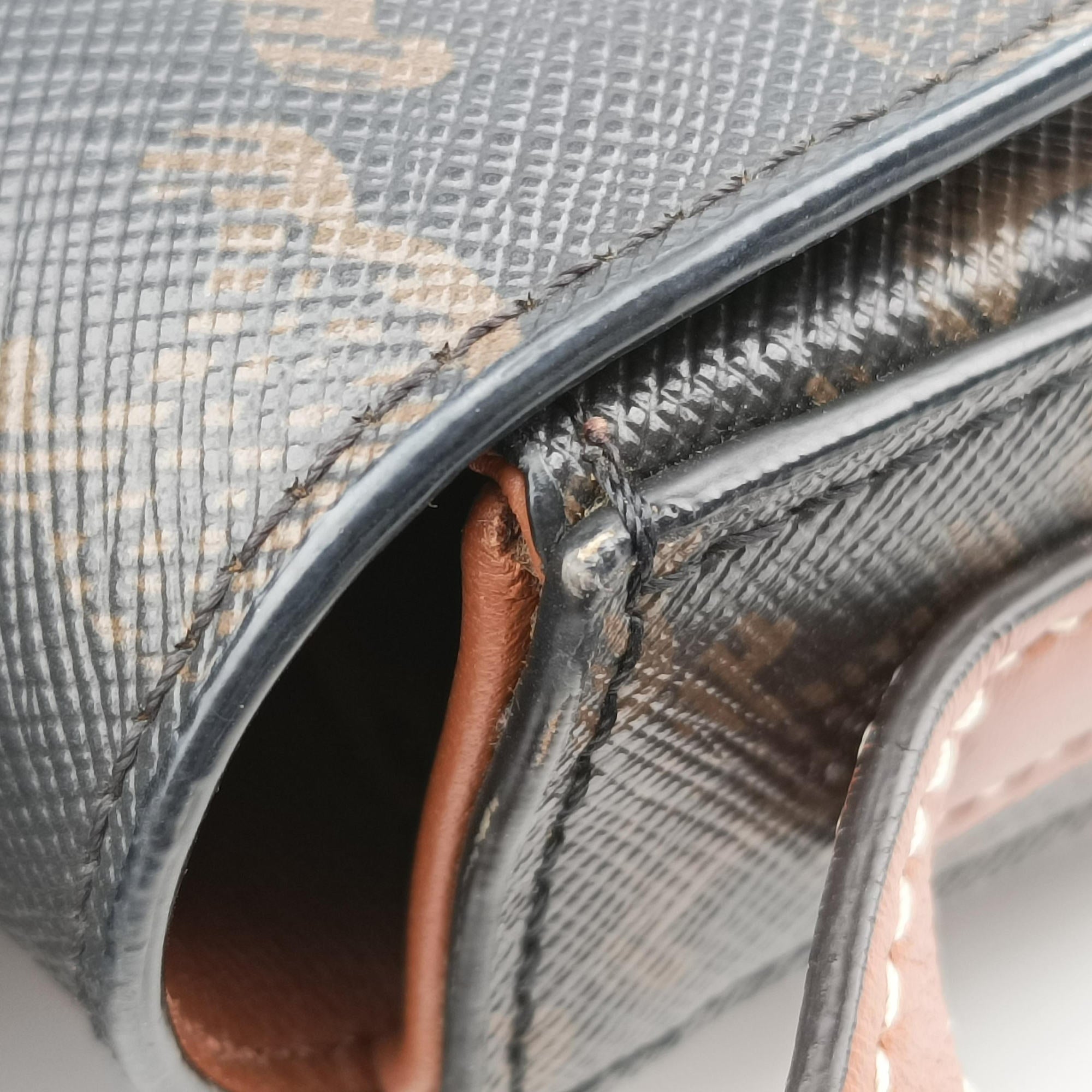 TRIOMPHE Brown PVC coated canvas U-CE-0271トリオンフ ブラウン PVCコーティングキャンバス U-CE-0271