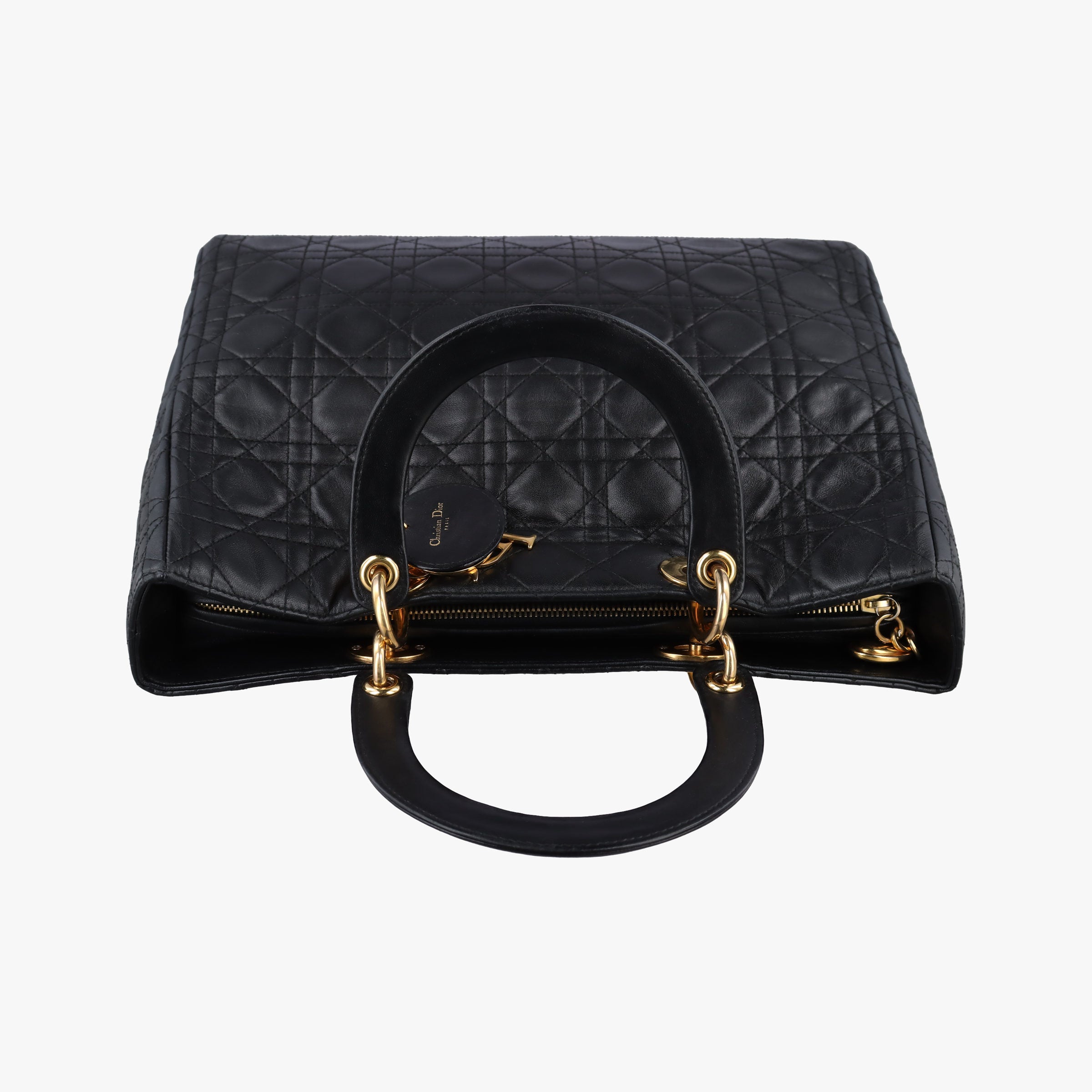 Lady Dior Black lambskin MA-0977レディディオール ブラック ラムスキン MA-0977