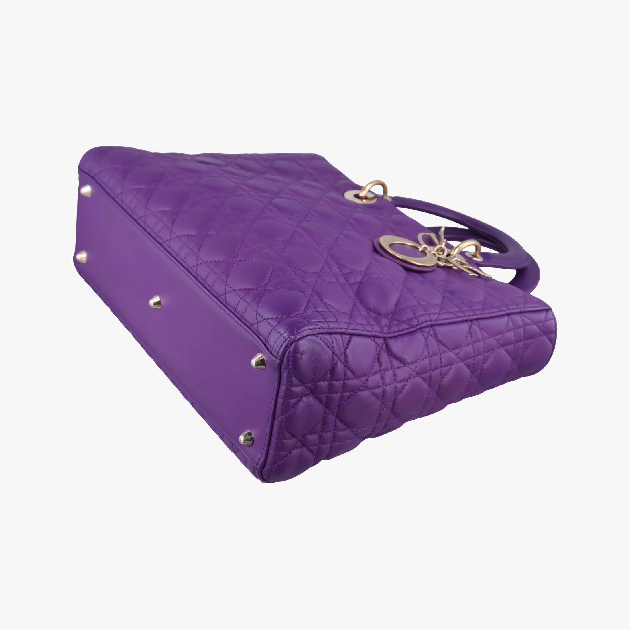 Lady Dior Purple lambskin 15-BO-0172レディディオール パープル ラムスキン 15-BO-0172