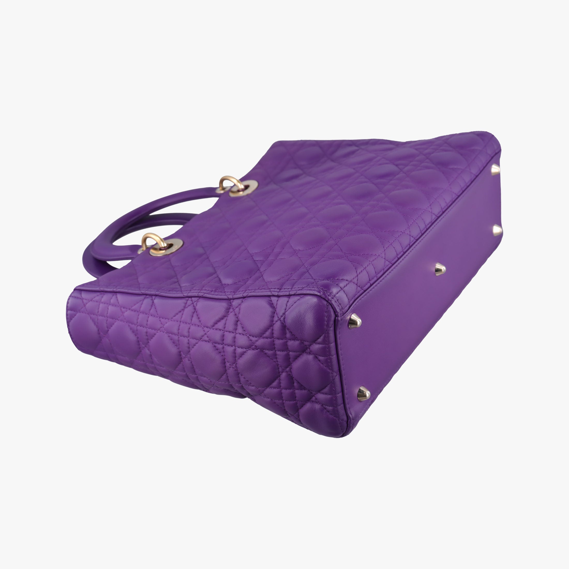 Lady Dior Purple lambskin 15-BO-0172レディディオール パープル ラムスキン 15-BO-0172