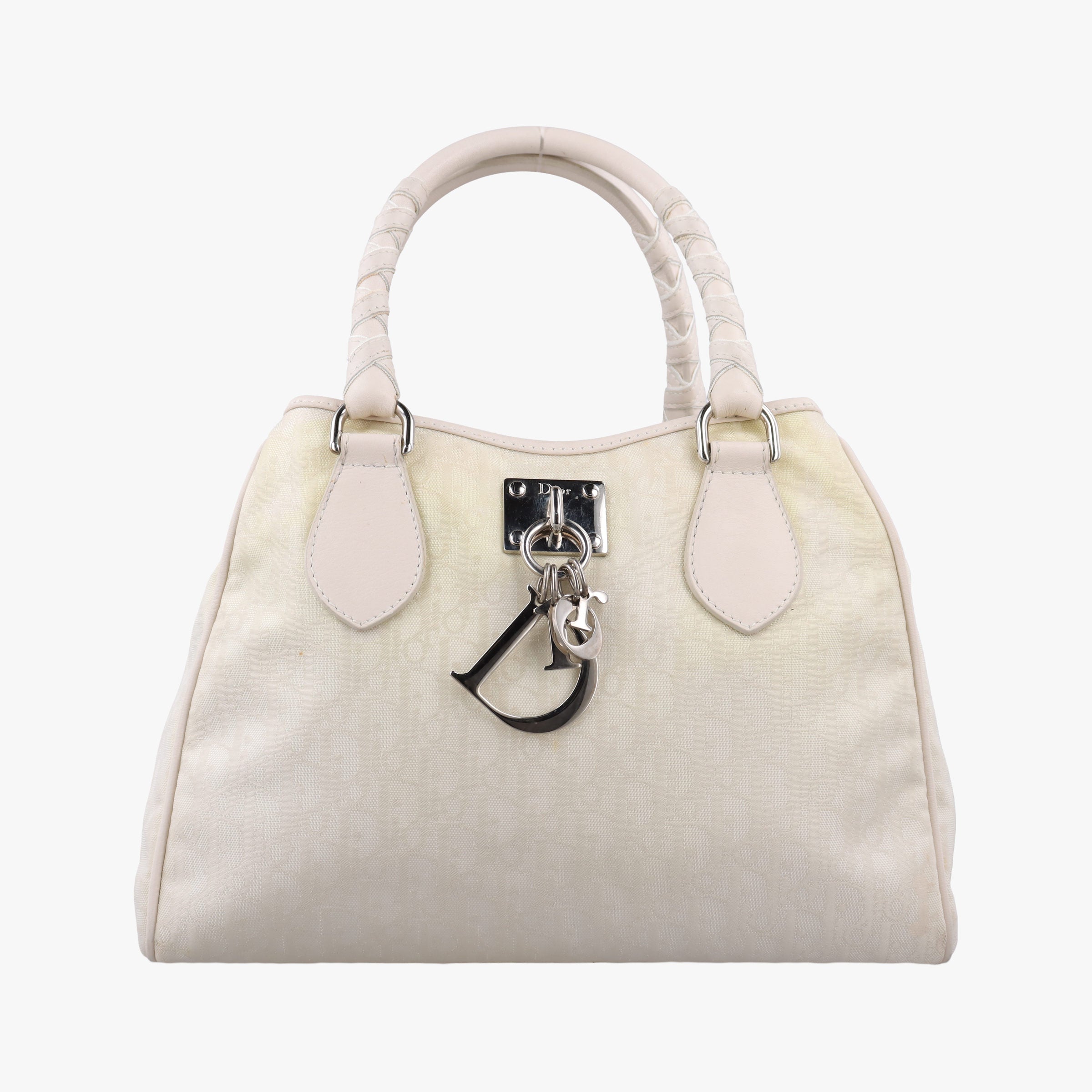 Lovely Beige Canvas × Leather 03-BO-0077ラブリー ベージュ キャンバス × レザー 03-BO-0077