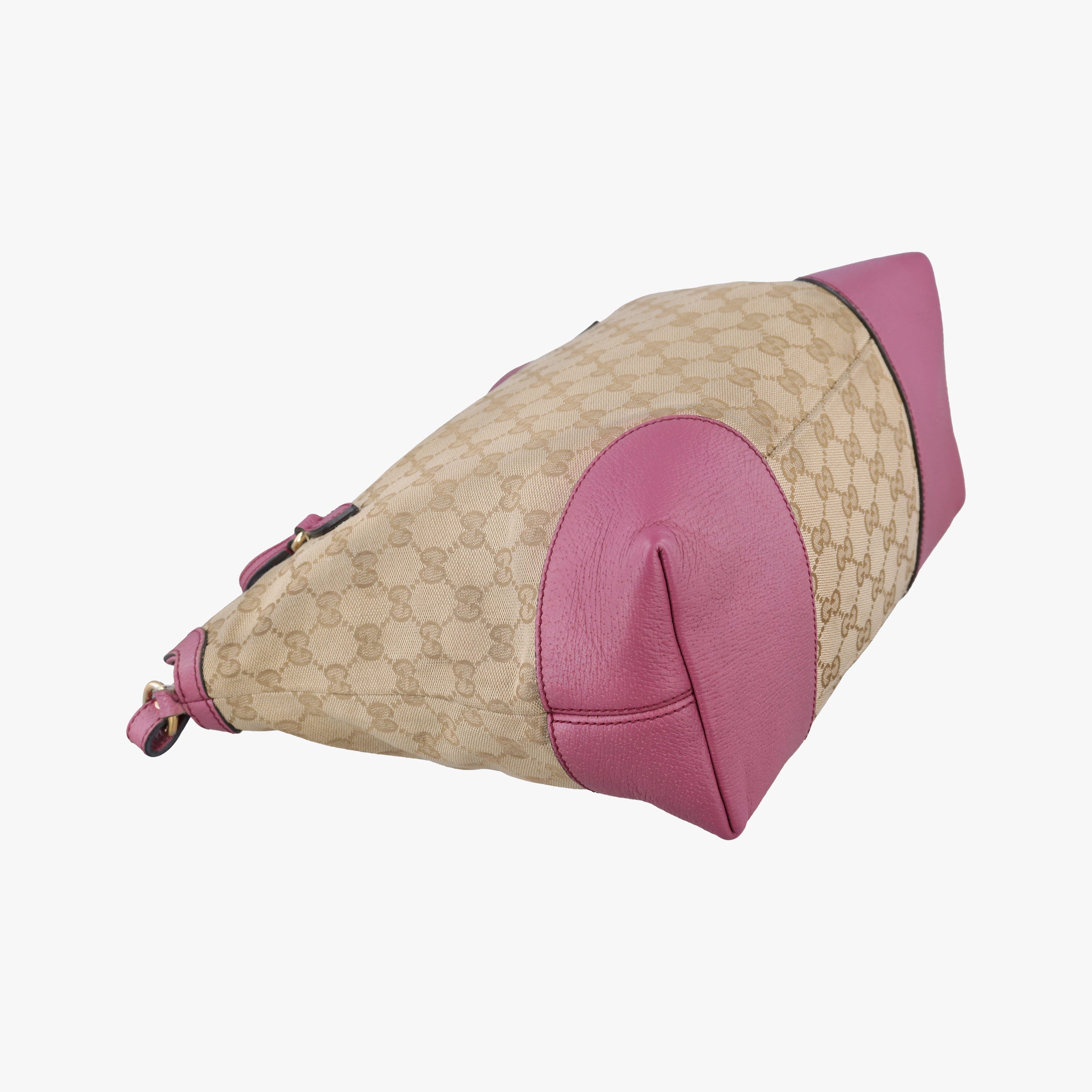 Guccissima Bree Beige × Raspberry Pink GG canvas×Leather 353120 G018496687グッチシマ ブリー ベージュ×ピンク GGキャンバス×レザー 353120 G018496687