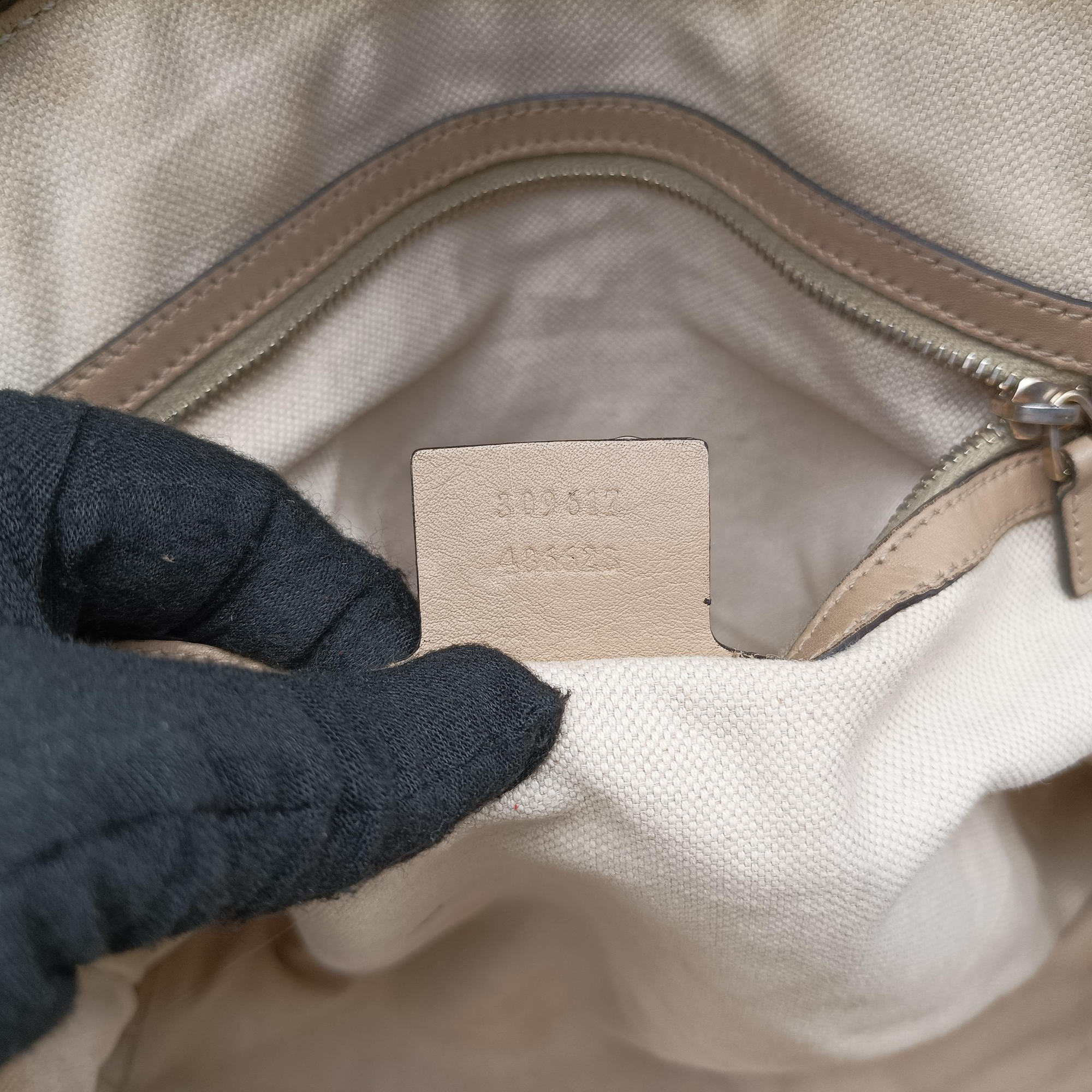 Microguccissima Beige Leather 309617 C015863258マイクログッチシマ ベージュ レザー 309617 C015863258