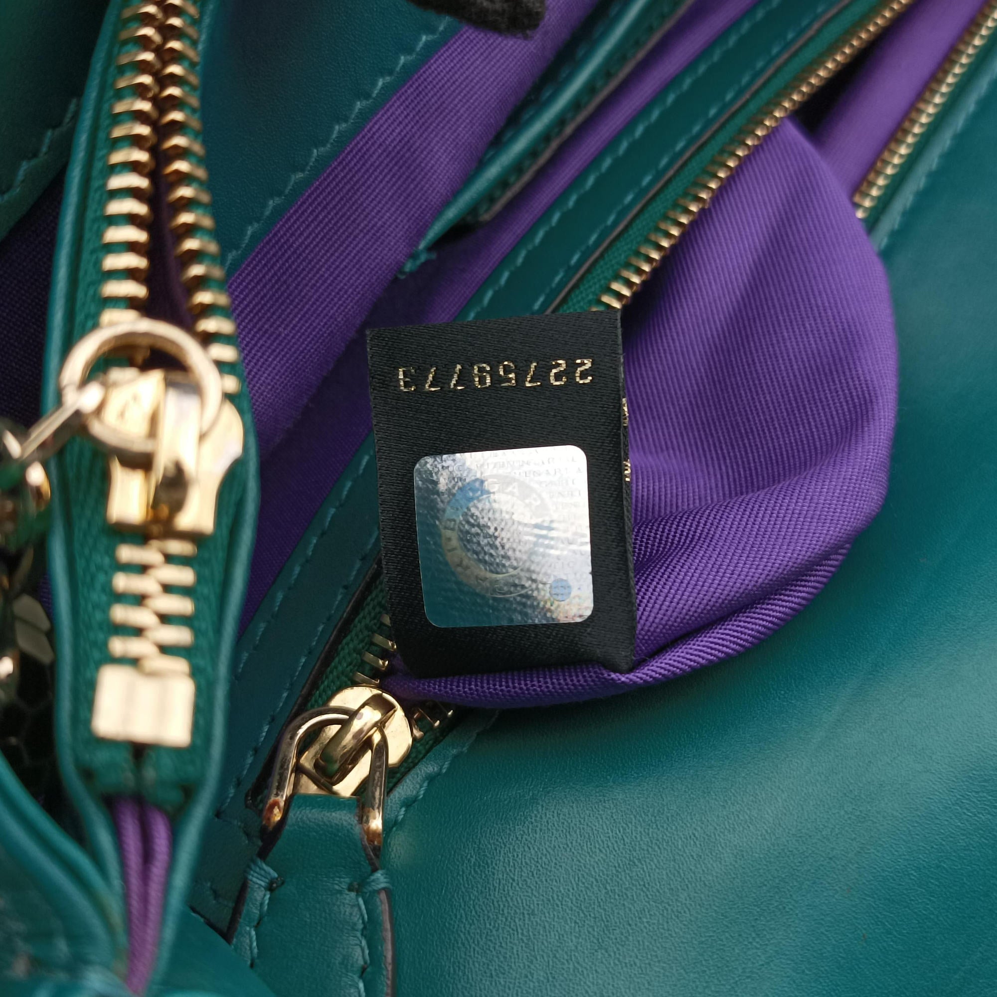 SERPENTI FOREVER Green leather 22759773セルペンティ フォーエバー グリーン レザー 22759773