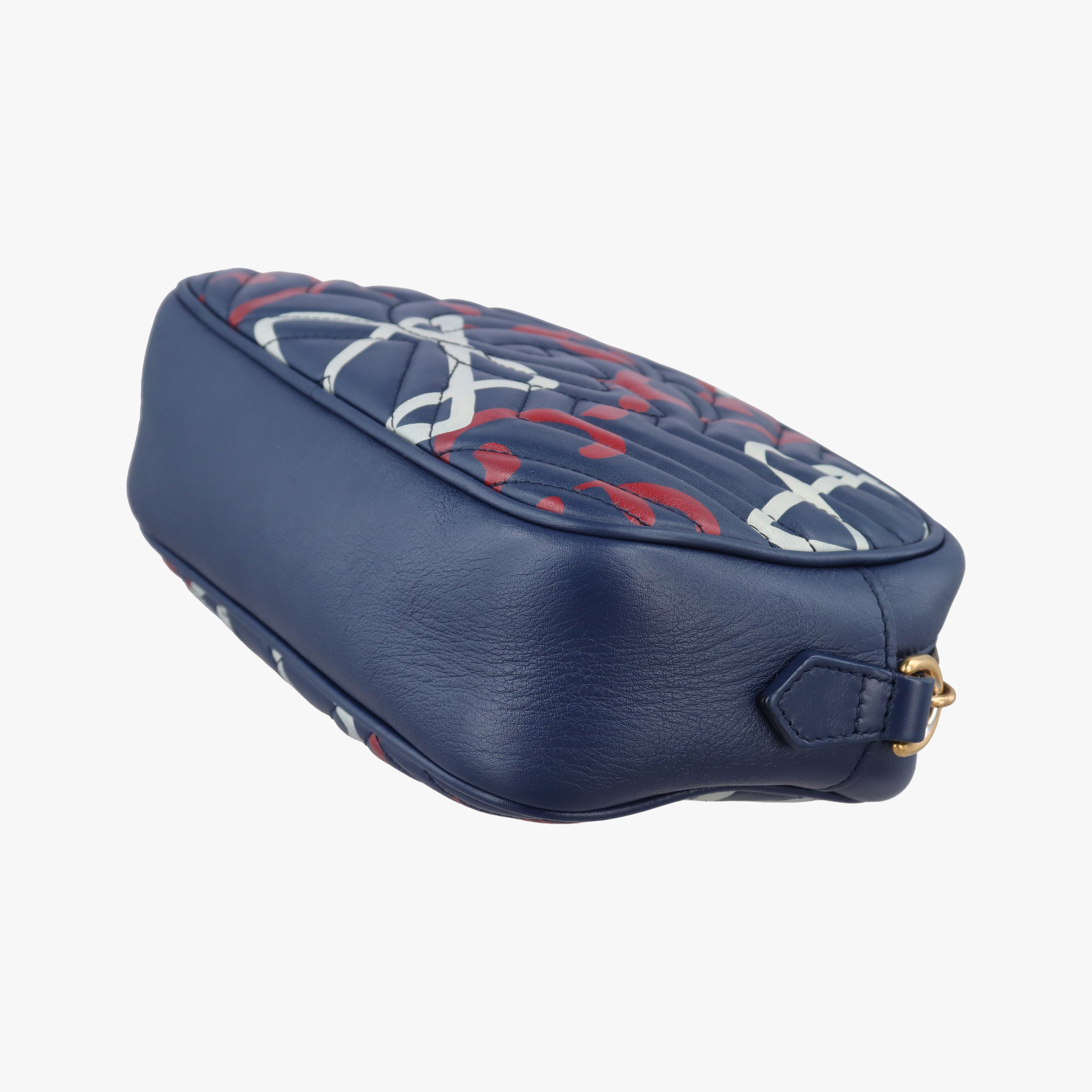 GG Marmont Blue Leather 447632 I020665411GGマーモント ブルー レザー 447632 I020665411