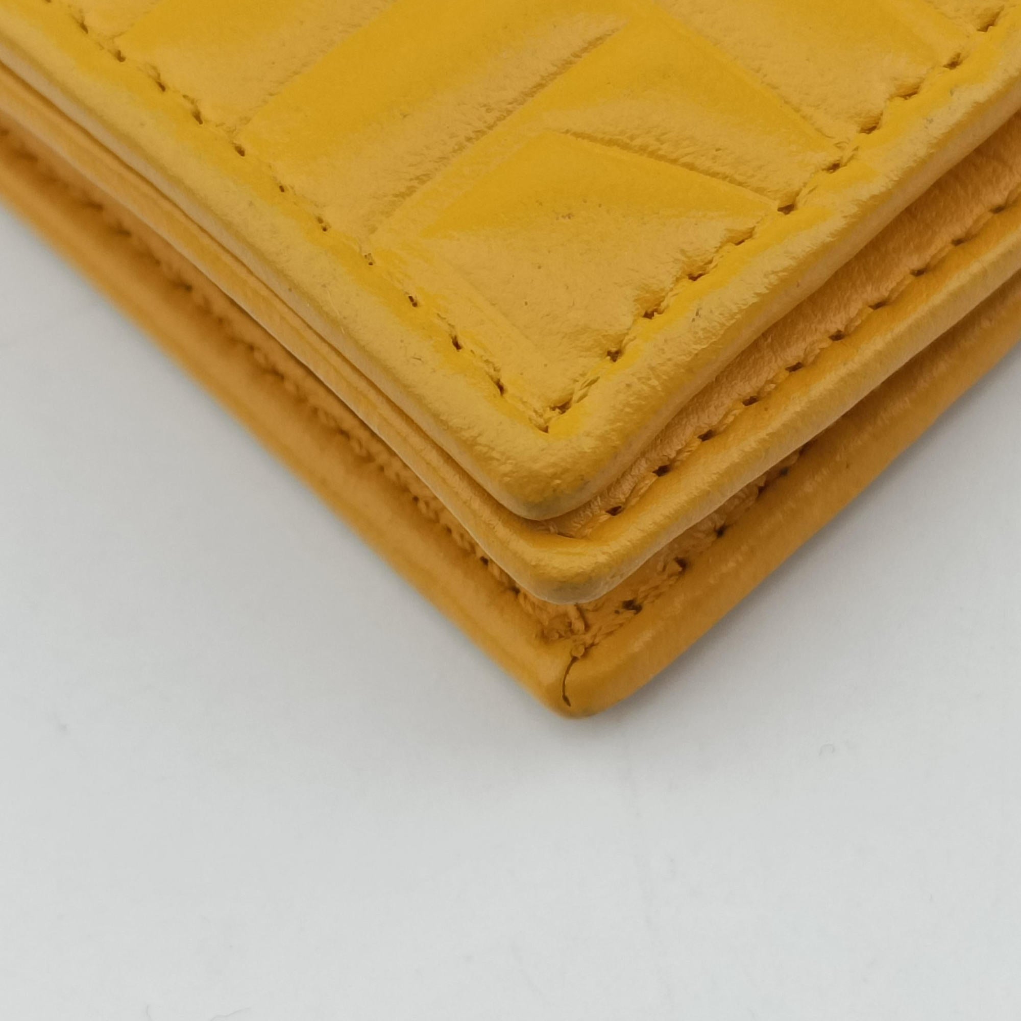Embossed Logo Yellow lambskin 3M9219 2289-8BM0219-YMY-088エンボス ロゴ イエロー ラムスキン 3M9219 2289-8BM0219-YMY-088