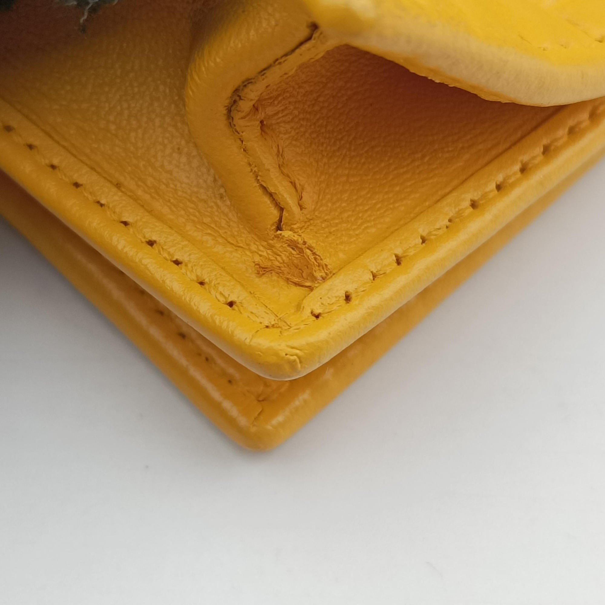 Embossed Logo Yellow lambskin 3M9219 2289-8BM0219-YMY-088エンボス ロゴ イエロー ラムスキン 3M9219 2289-8BM0219-YMY-088
