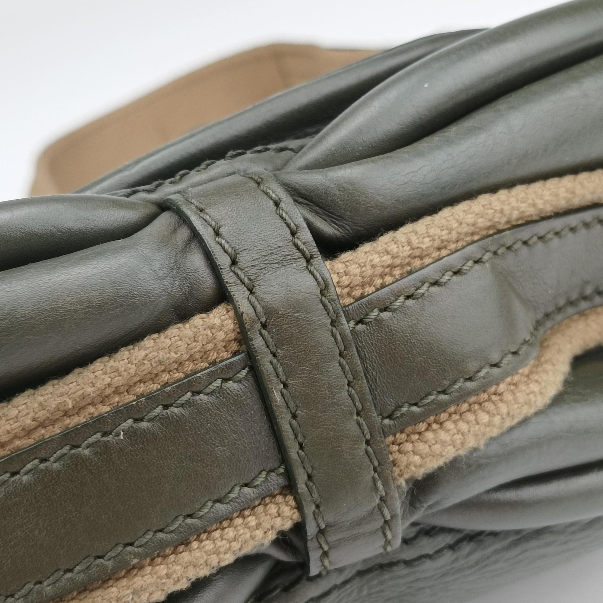 Lattice Messenger Green leather 13-MA-0150ラティスメッセンジャー グリーン レザー 13-MA-0150