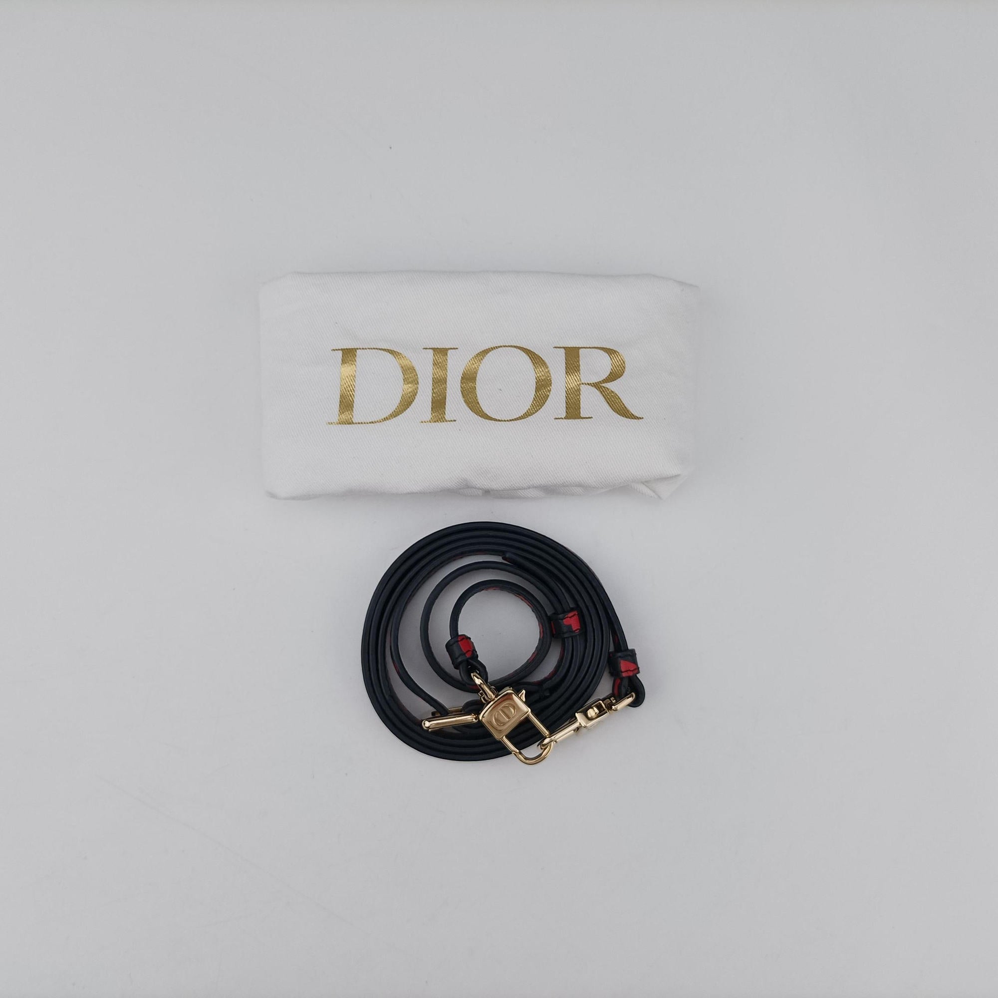 Micro Lady Dior Vanity Case Black×red Leather 40-MA-0231マイクロ レディ ディオール バニティ ケース ブラック×レッド レザー 40-MA-0231