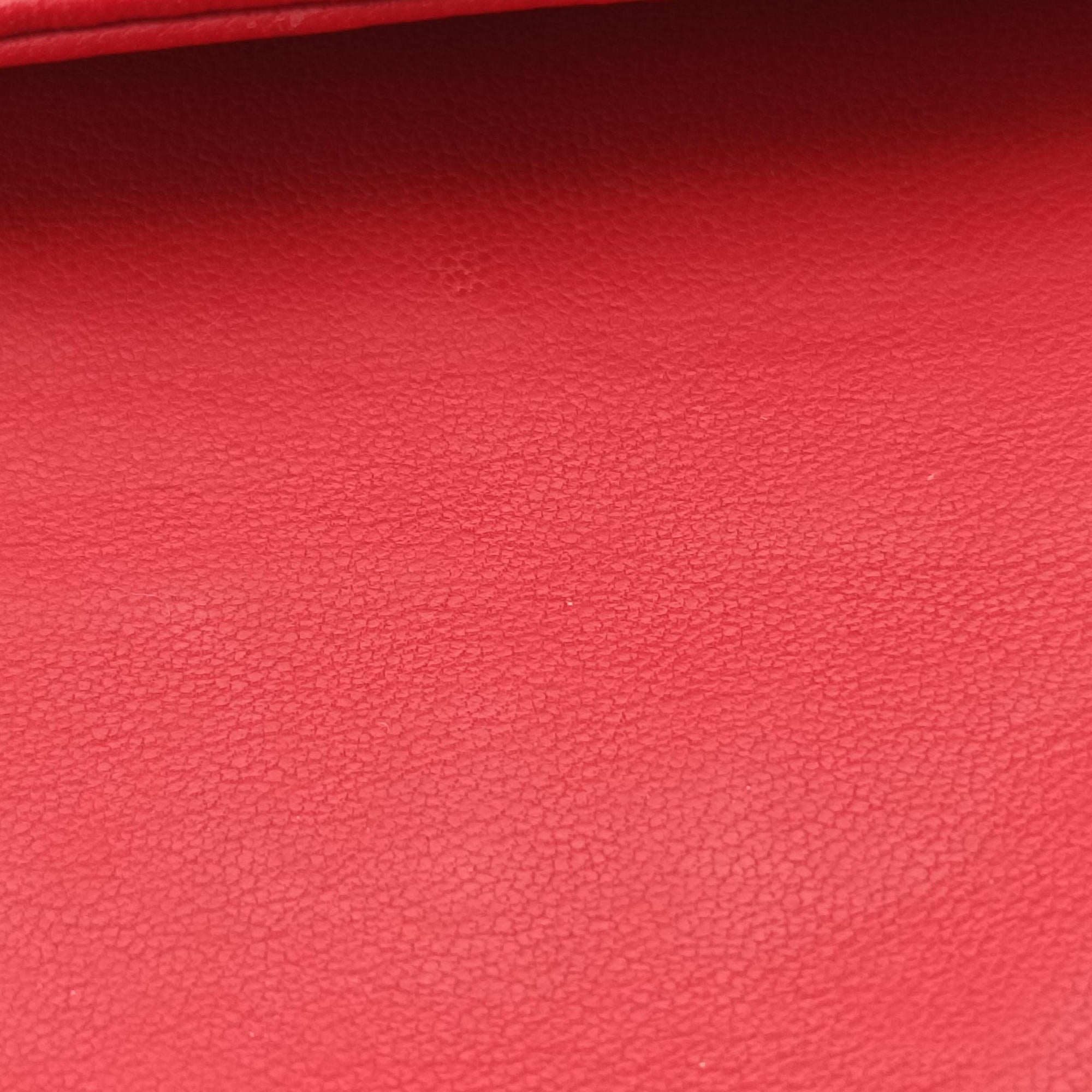 BAGUETTE Red Leather 8BK060 2415-8BK060-YME-088マンマバケット レッド レザー 8BK060 2415-8BK060-YME-088