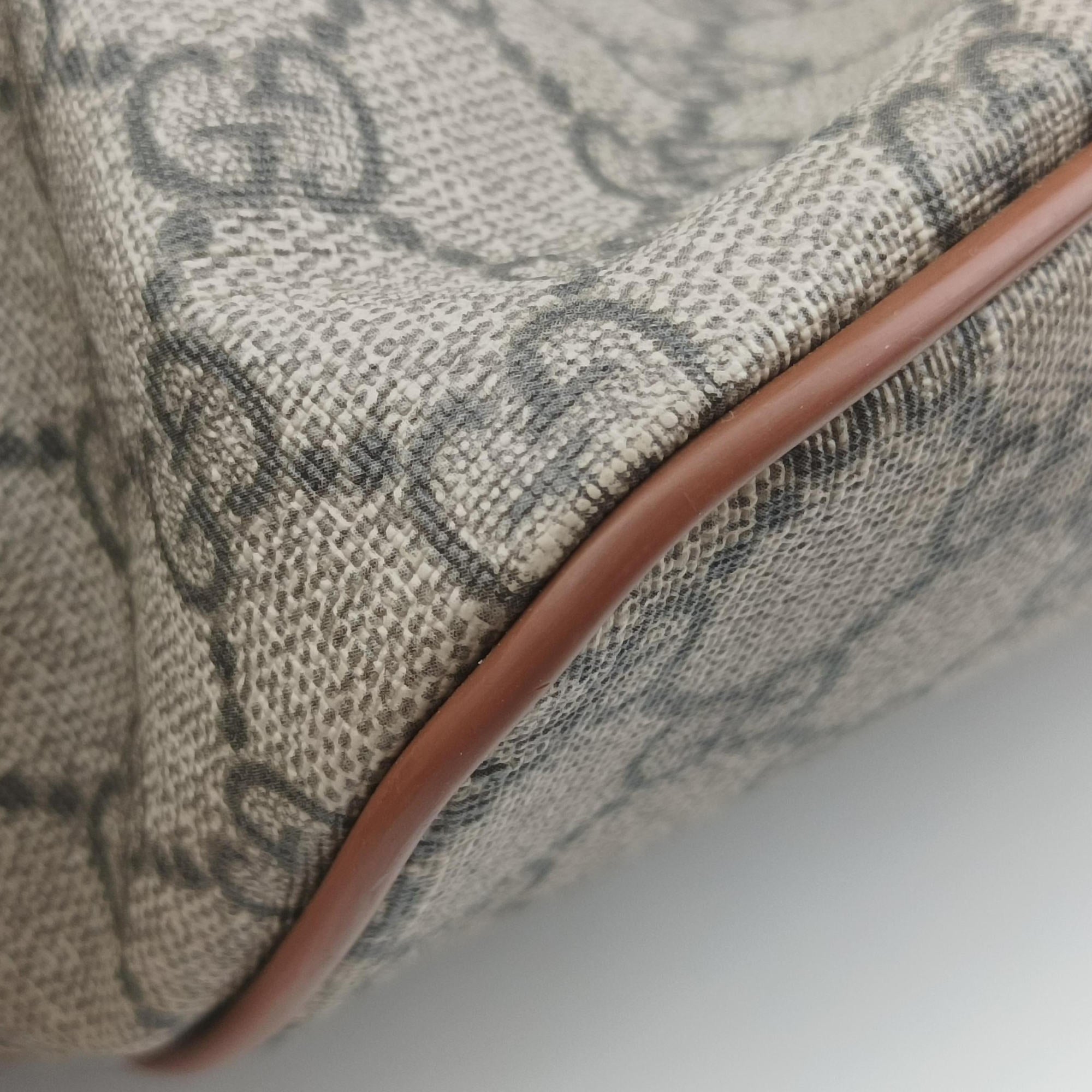 GG Supreme Brown × Beige PVC coated canvas×Leather 453705 A020897152GGスプリーム ブラウン×ベージュ PVCコーティングキャンバス×レザー 453705 A020897152