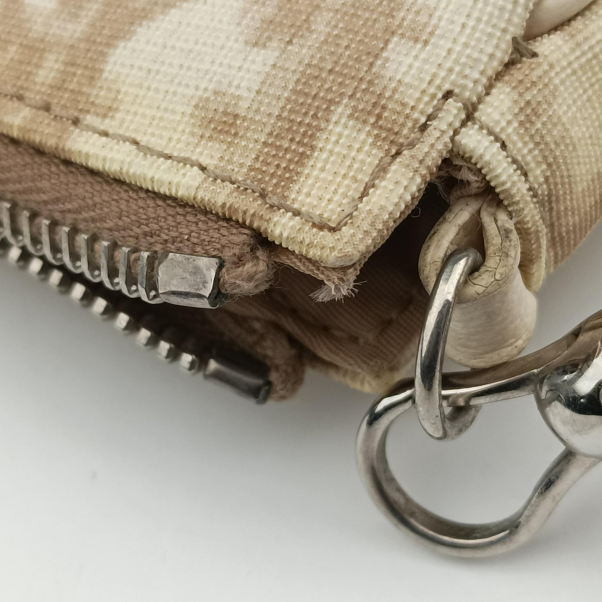 Saddle Beige PVC Coated Canvas Floral Embroidery MC 0055サドル ベージュ PVCコーティングキャンバス 花刺繍 MC 0055