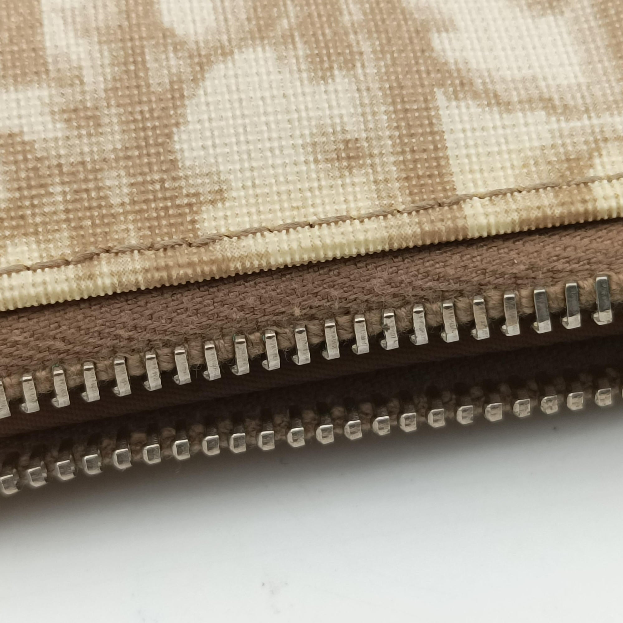 Saddle Beige PVC Coated Canvas Floral Embroidery MC 0055サドル ベージュ PVCコーティングキャンバス 花刺繍 MC 0055