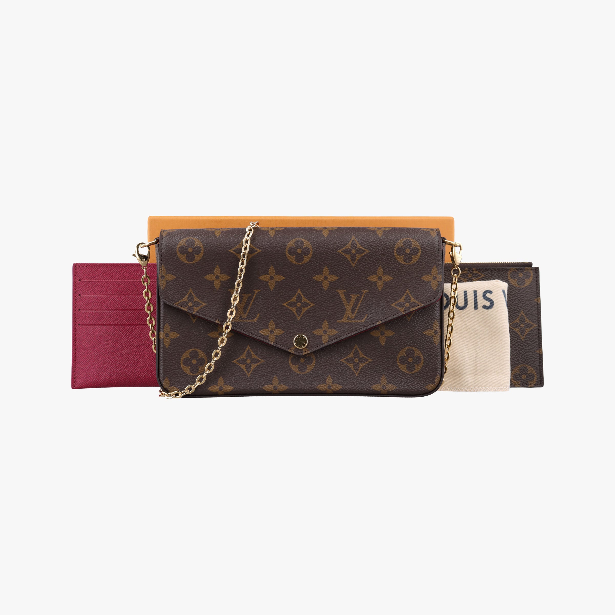 Pochette Felicie Brown Monogram Canvas M61276 IC Chipポシェット フェリシー モノグラム/ブラウン モノグラムキャンバス M61276 ICチップ