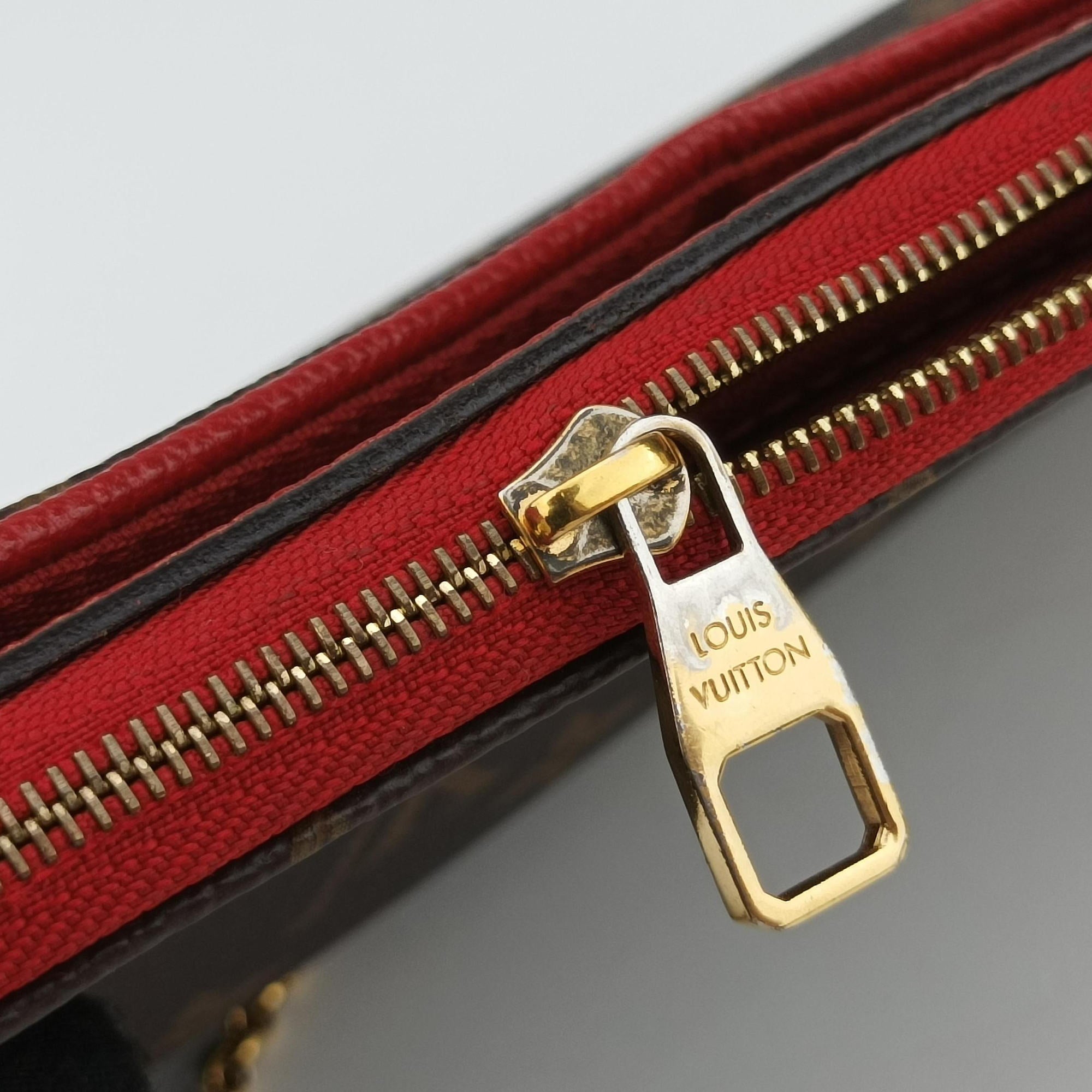 PALLAS Clutch brown×CERISE Monogram Canvas×calf leather M41638 GI0187パラス クラッチ モノグラム/ブラウン×スリーズ モノグラムキャンバス×カーフレザー M41638 GI0187