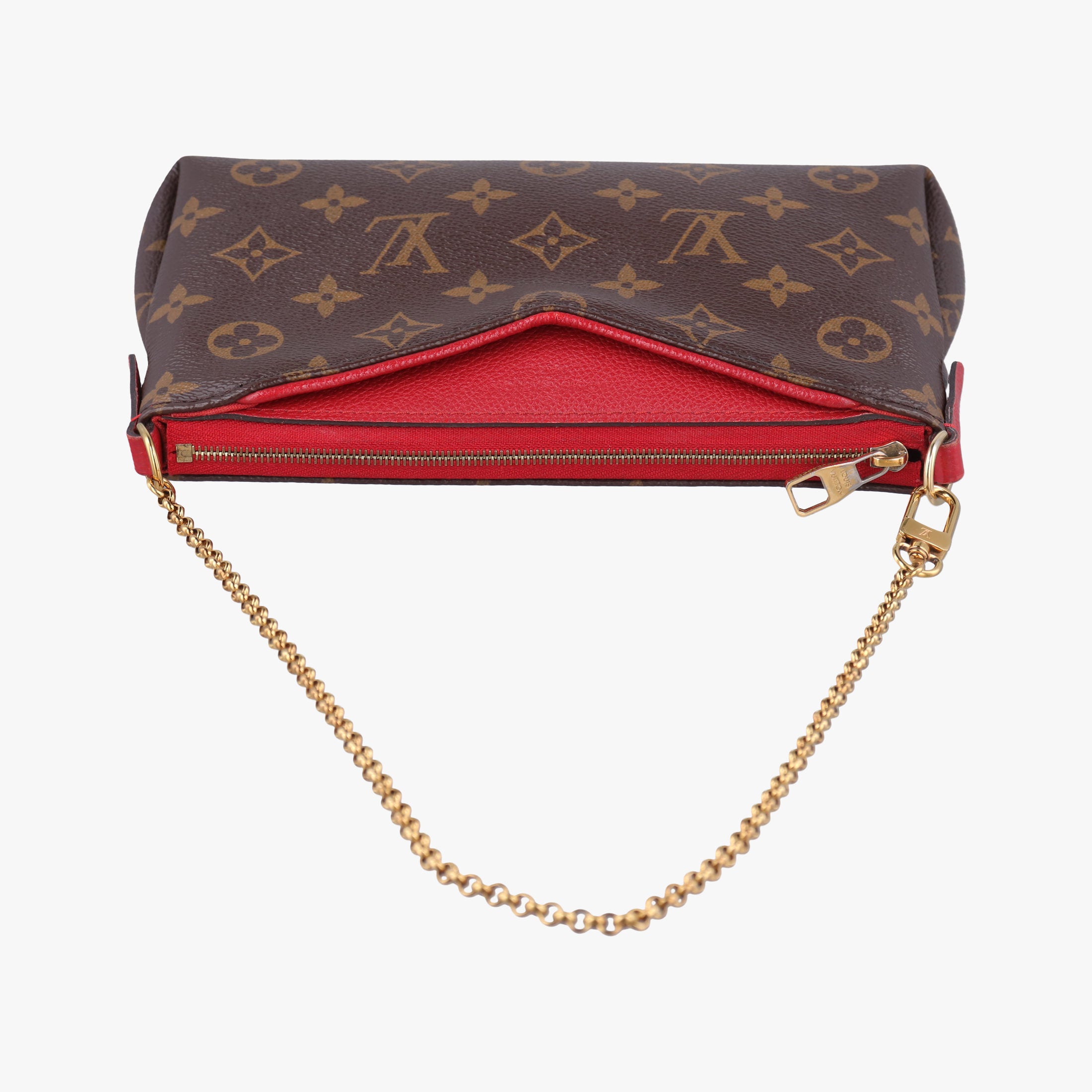 PALLAS Clutch brown×CERISE Monogram Canvas×calf leather M41638 GI0187パラス クラッチ モノグラム/ブラウン×スリーズ モノグラムキャンバス×カーフレザー M41638 GI0187