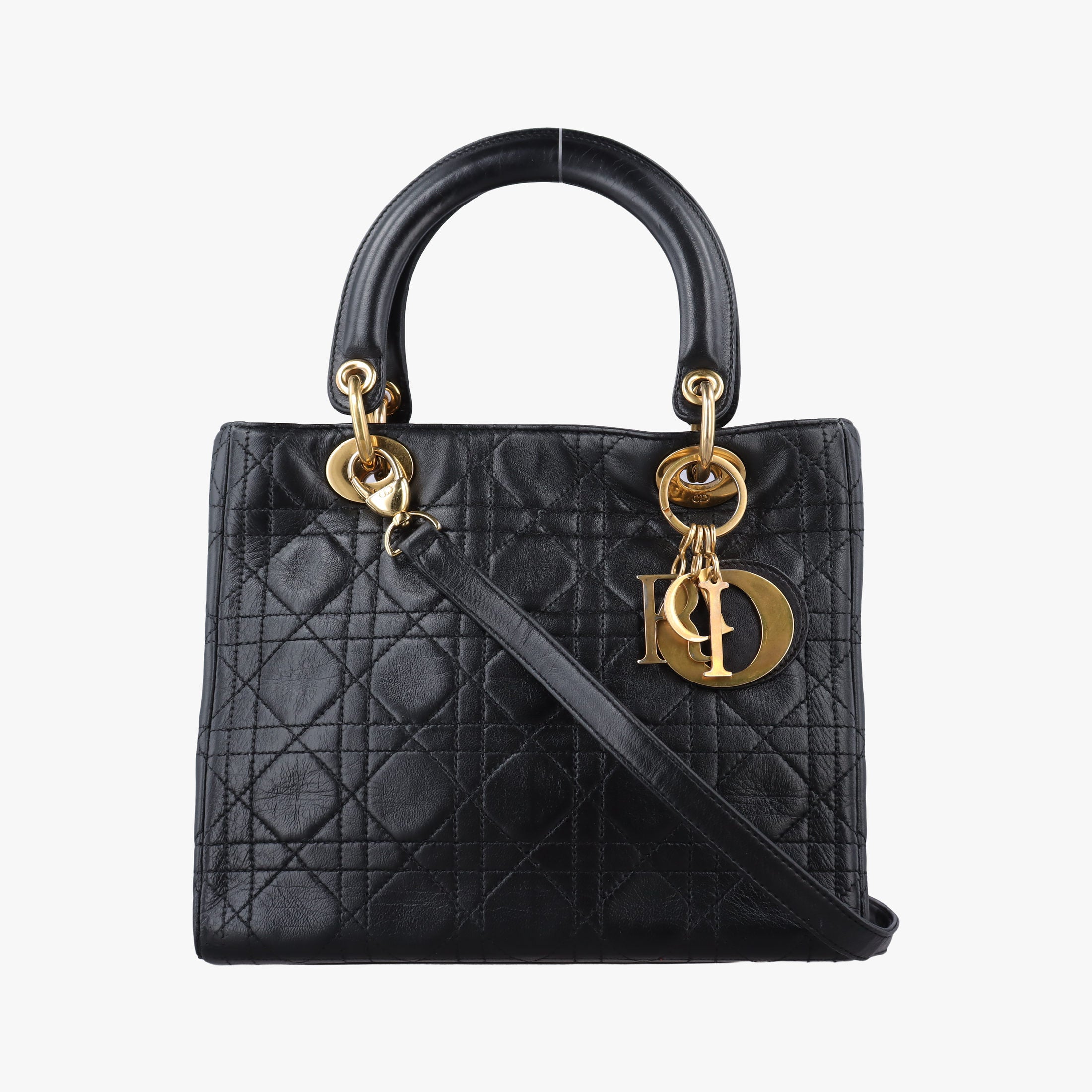 Lady Dior Black lambskin MA-0917レディディオール ブラック ラムスキン MA-0917