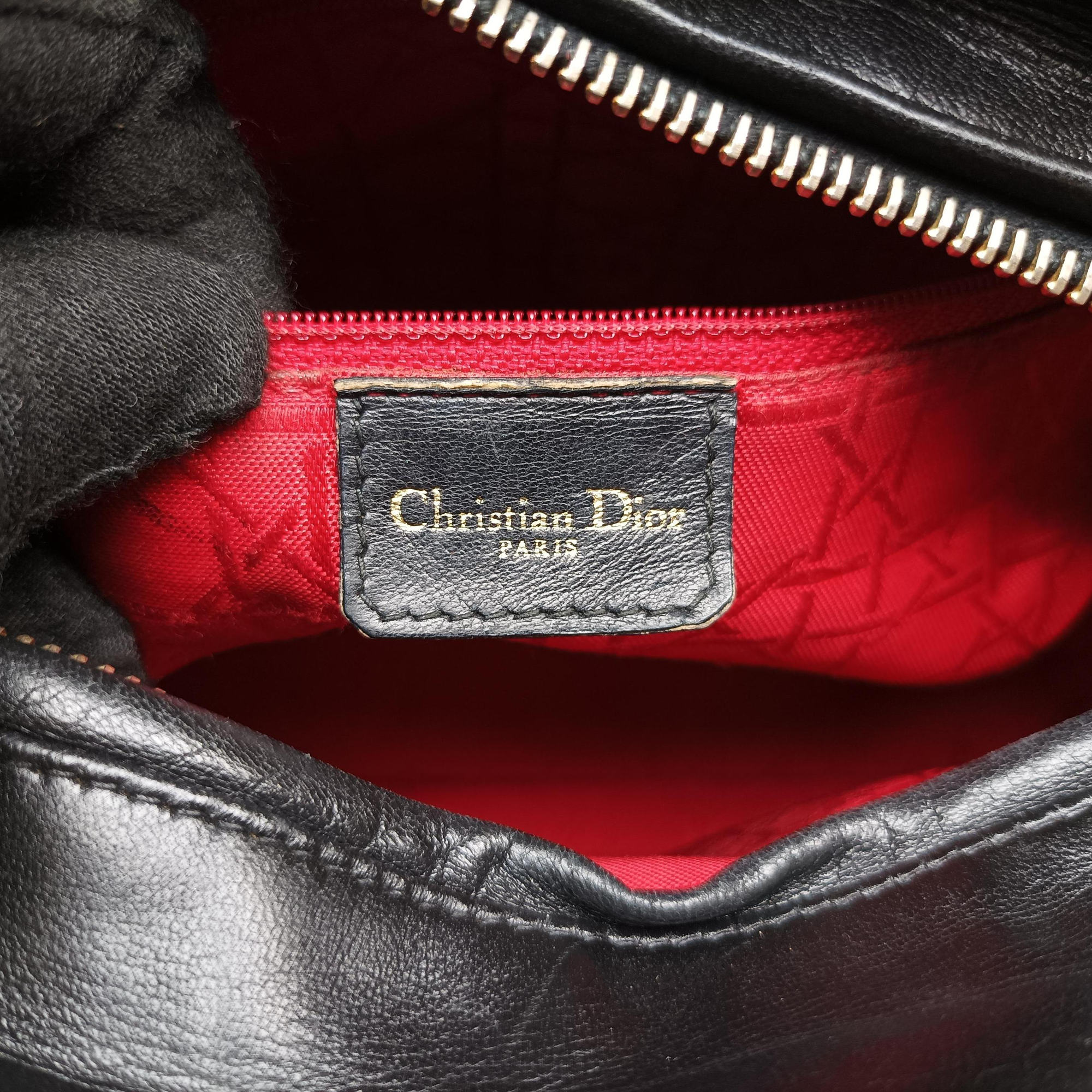 Lady Dior Black lambskin MA-0917レディディオール ブラック ラムスキン MA-0917