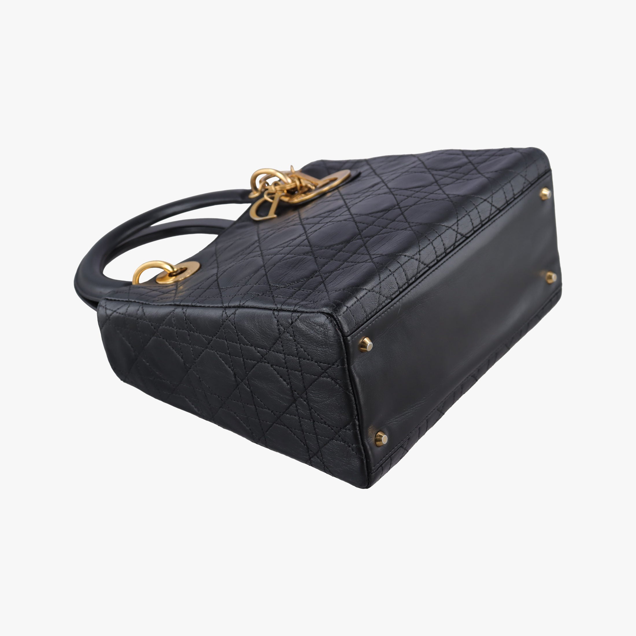 Lady Dior Black lambskin MA-0917レディディオール ブラック ラムスキン MA-0917