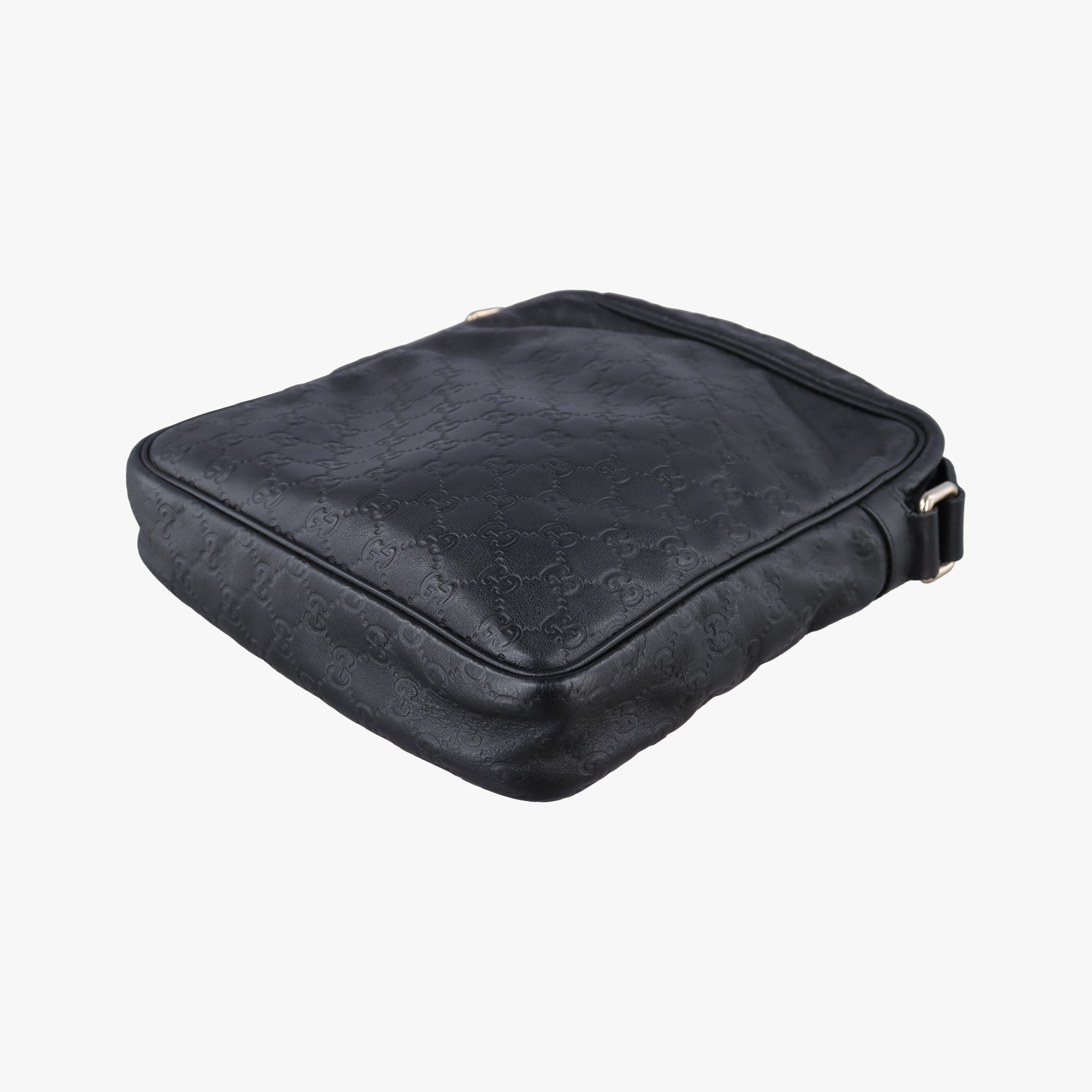 GG Imprime Messenger Black Leather 201448 B015835471GGインプリメ メッセンジャー ブラック レザー 201448 B015835471