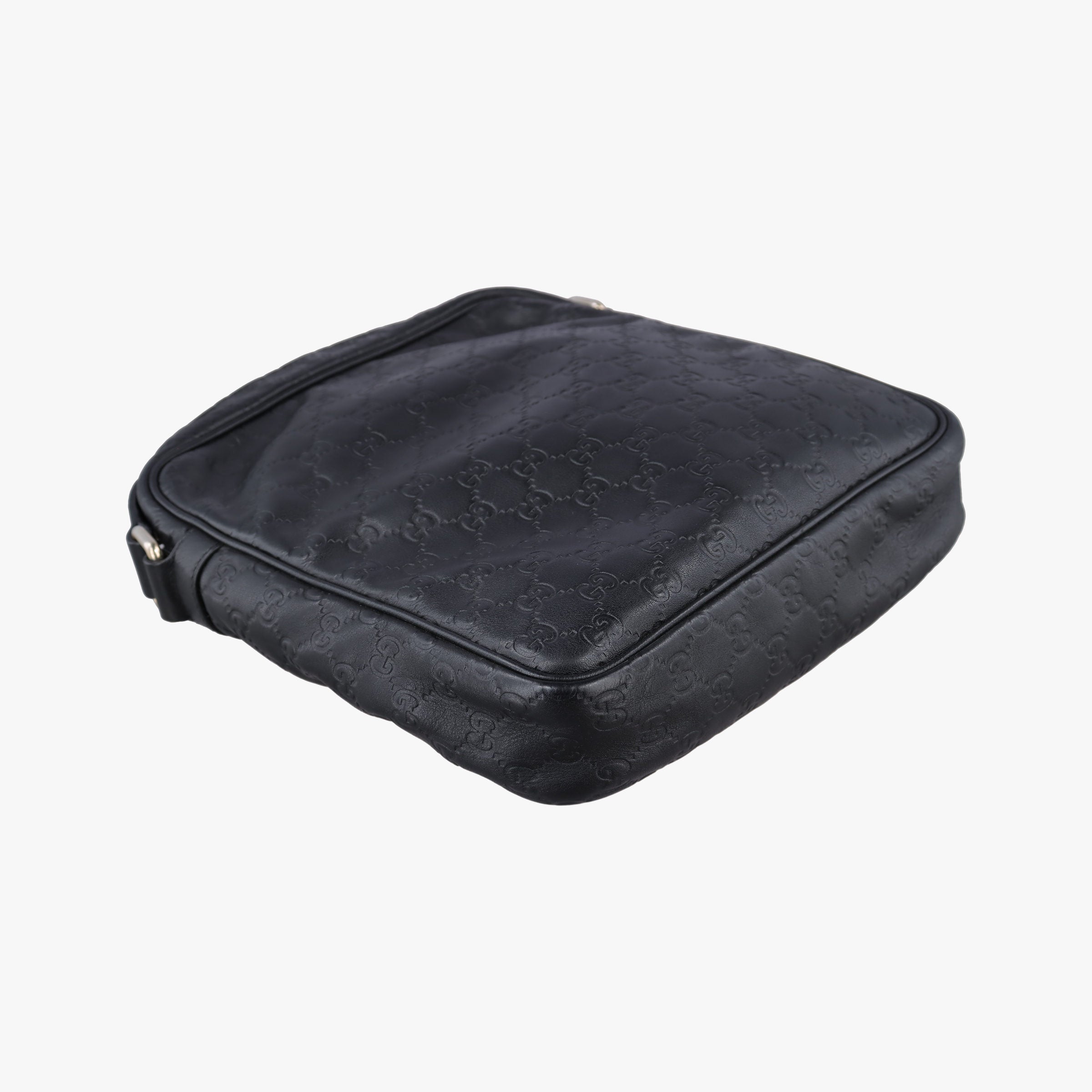 GG Imprime Messenger Black Leather 201448 B015835471GGインプリメ メッセンジャー ブラック レザー 201448 B015835471