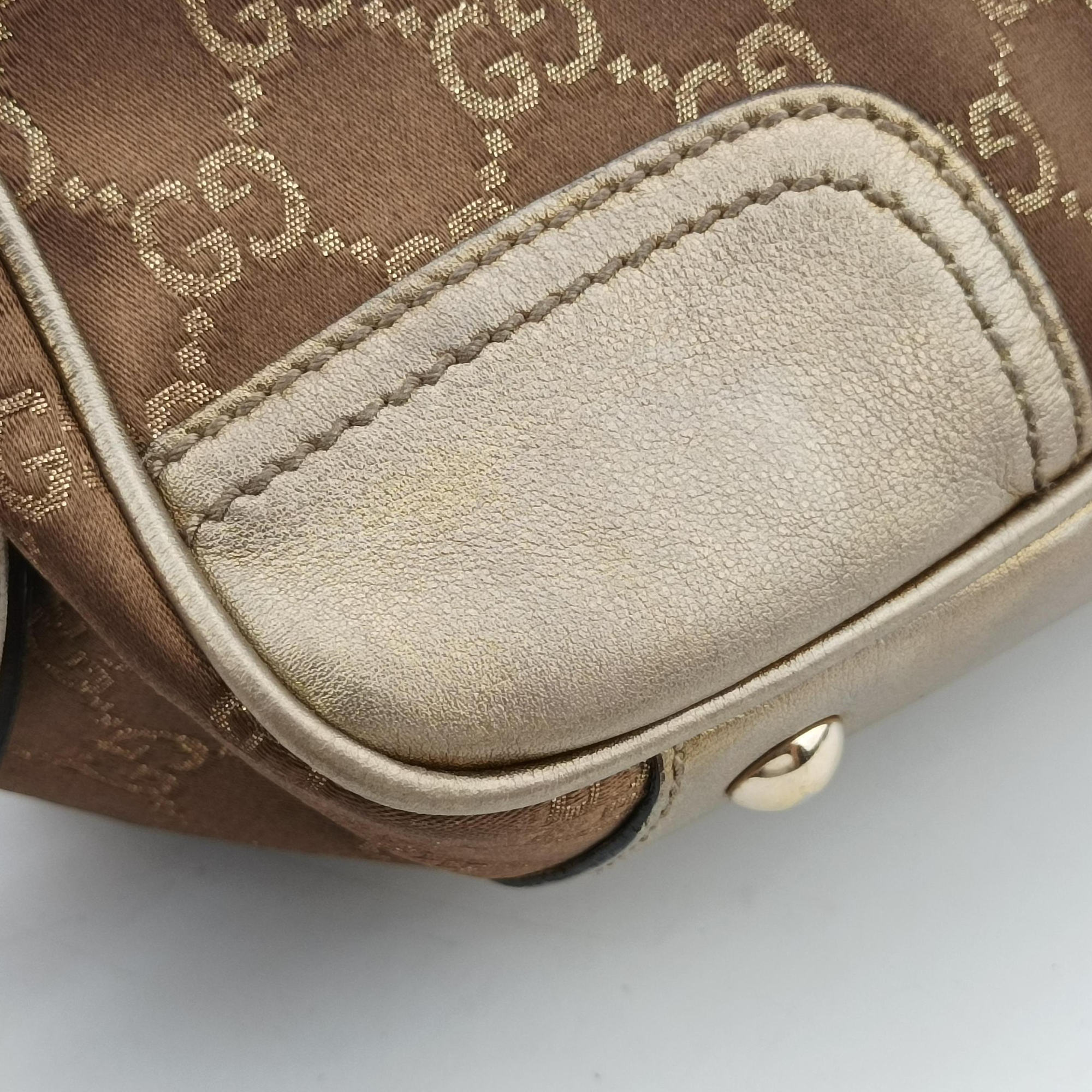 Princy Beige×Champagne Gold GG Canvas × leather 161720 A3434612プリンシー ベージュ×シャンパンゴールド GGキャンバス × レザー 161720 A3434612