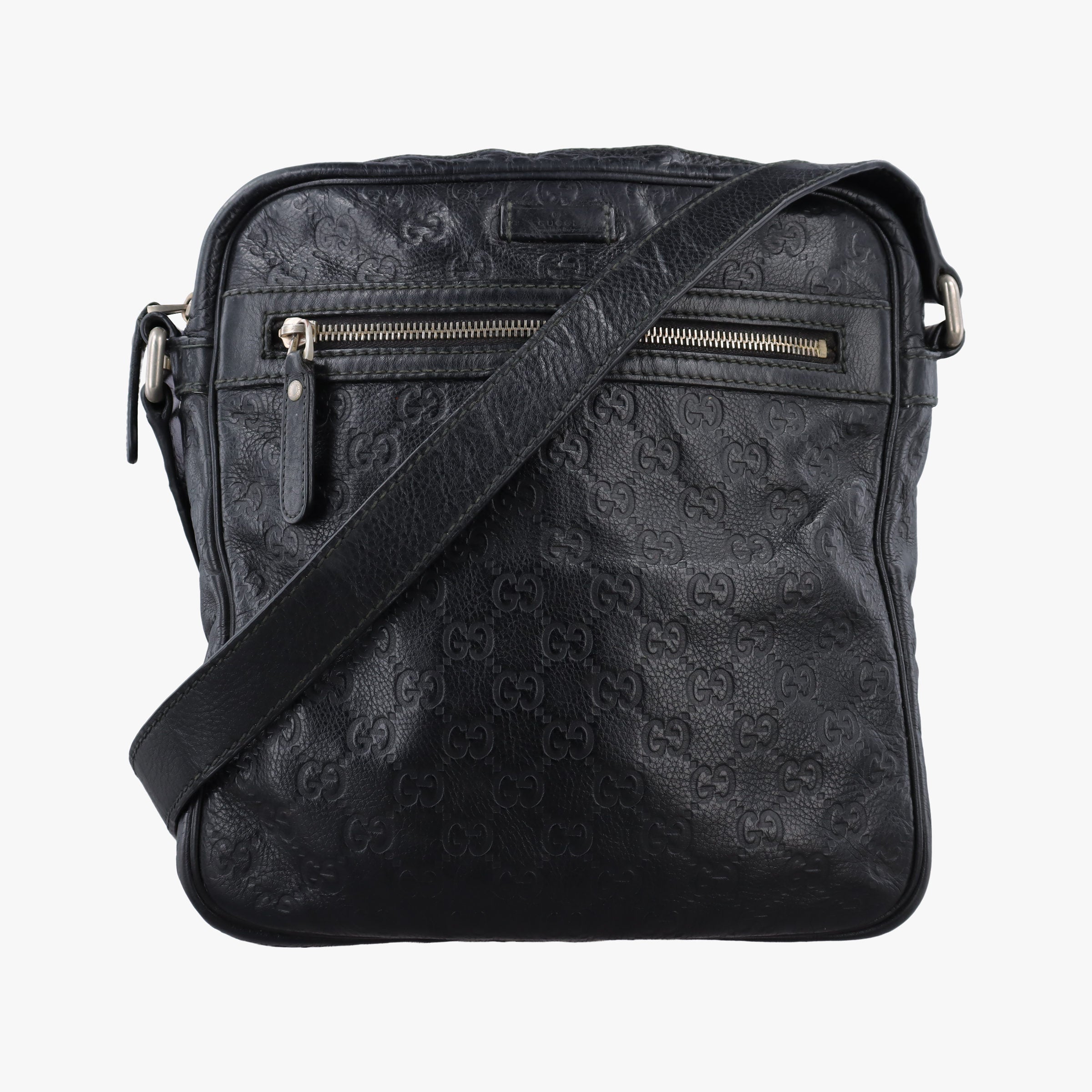 GG Imprime Messenger Black Leather 201448 Lot number unknownGGインプリメ メッセンジャー ブラック レザー 201448 製番不明