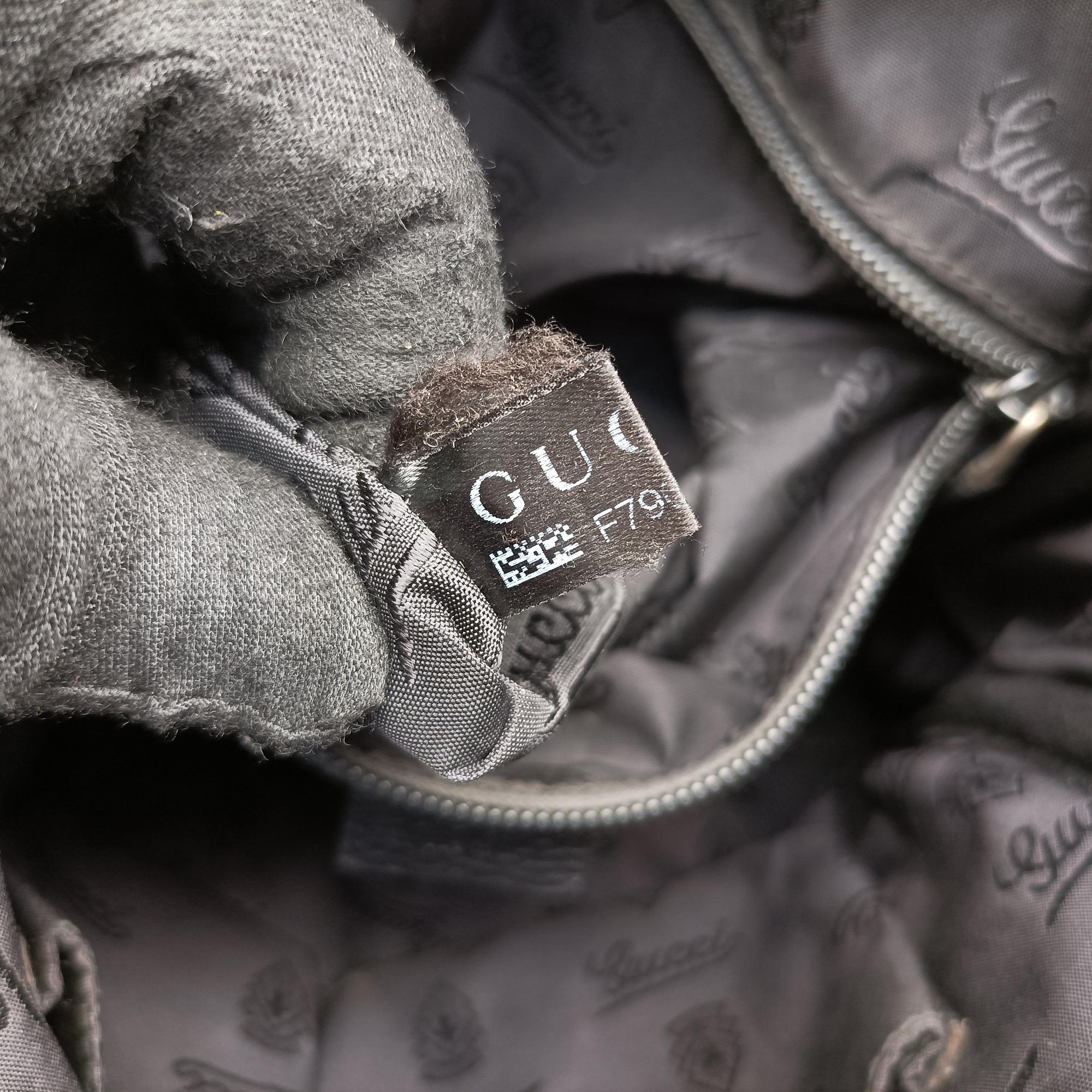 GG Imprime Messenger Black Leather 201448 Lot number unknownGGインプリメ メッセンジャー ブラック レザー 201448 製番不明