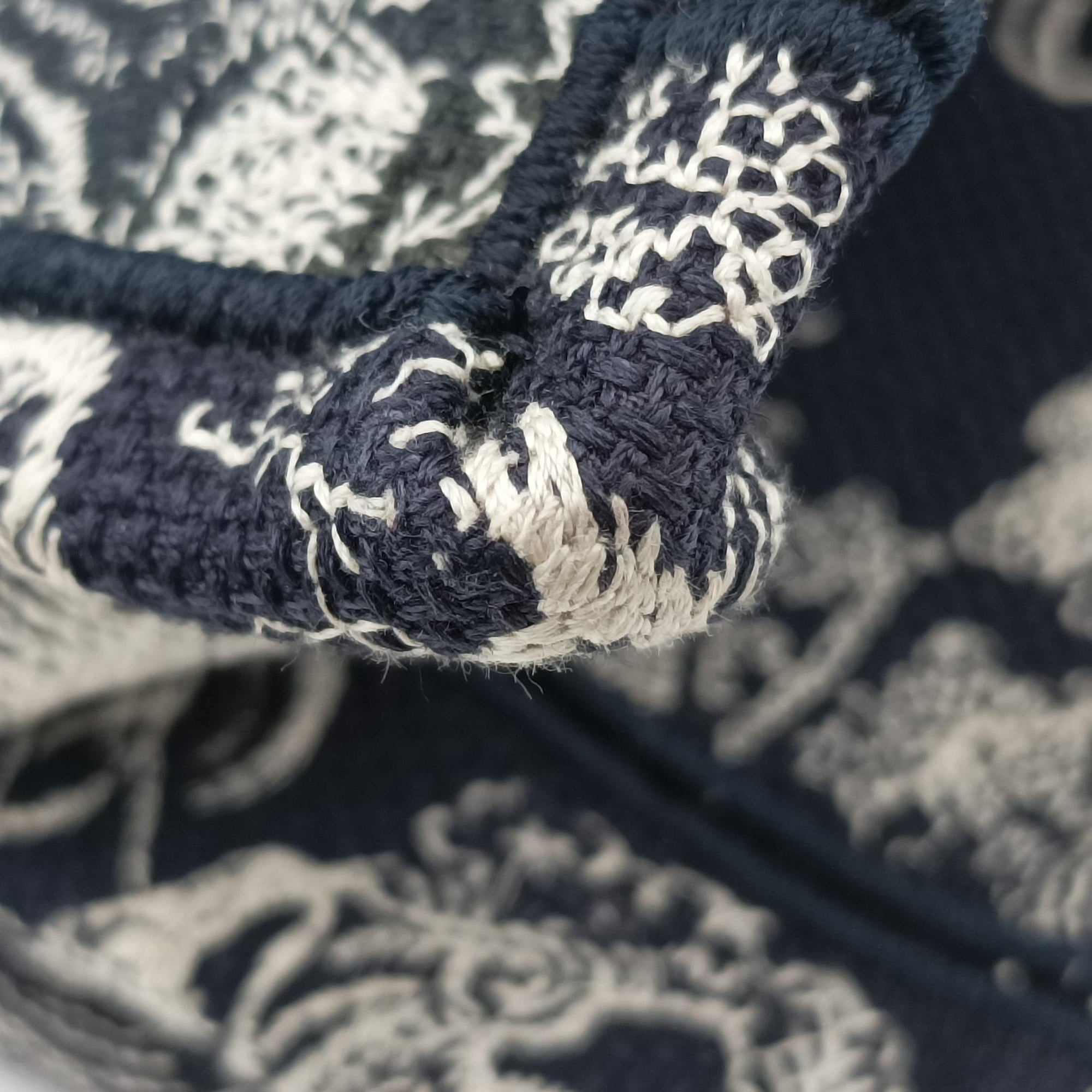 Book Tote Navy Jacquard 50-MA-0242ブックトート ネイビー ジャガード 50-MA-0242